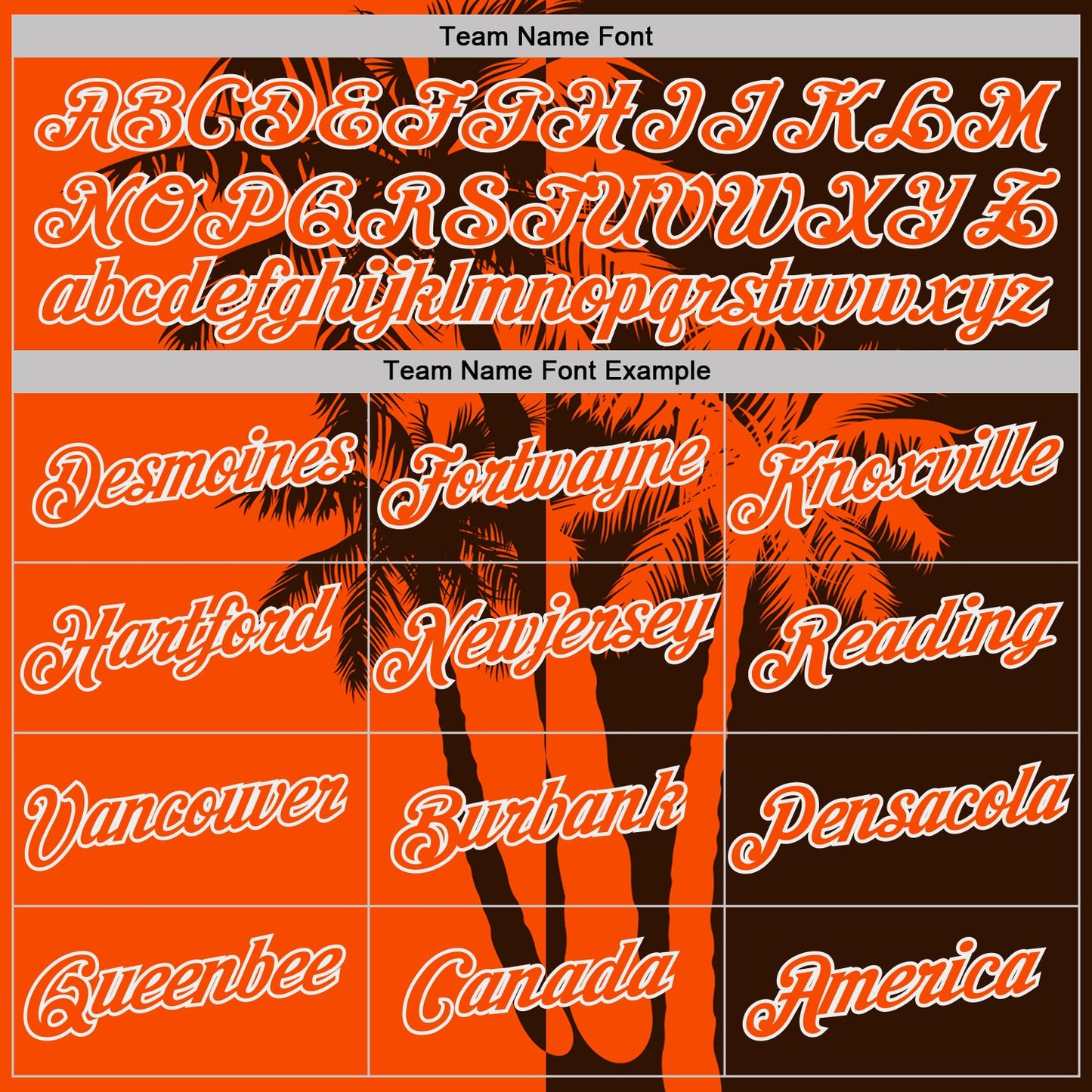 Custom Brown Orange-White Hawaii Tropical Coastal Palm Trees Performance T-Shirt view 3