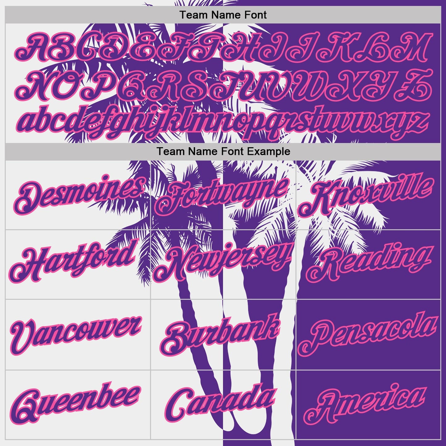 Custom Purple White-Pink Hawaii Tropical Coastal Palm Trees Performance T-Shirt view 3