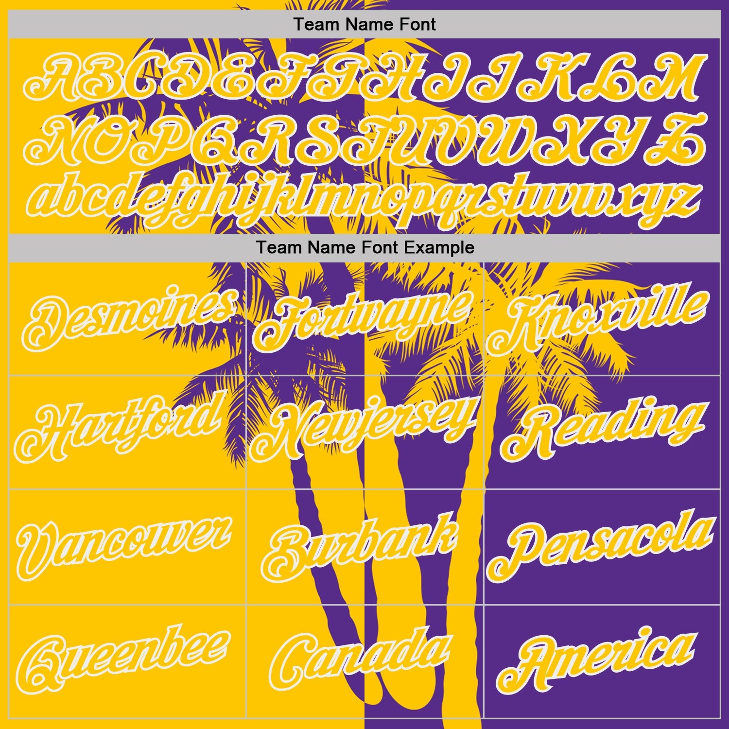 Custom Purple Yellow-White Hawaii Tropical Coastal Palm Trees Performance T-Shirt view 3