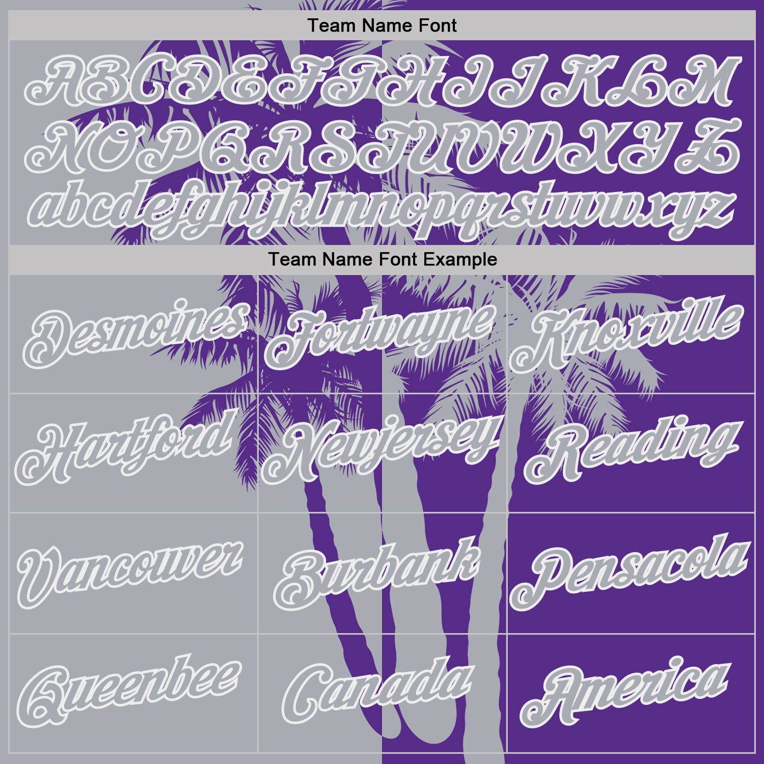 Custom Purple Gray-White Hawaii Tropical Coastal Palm Trees Performance T-Shirt view 3