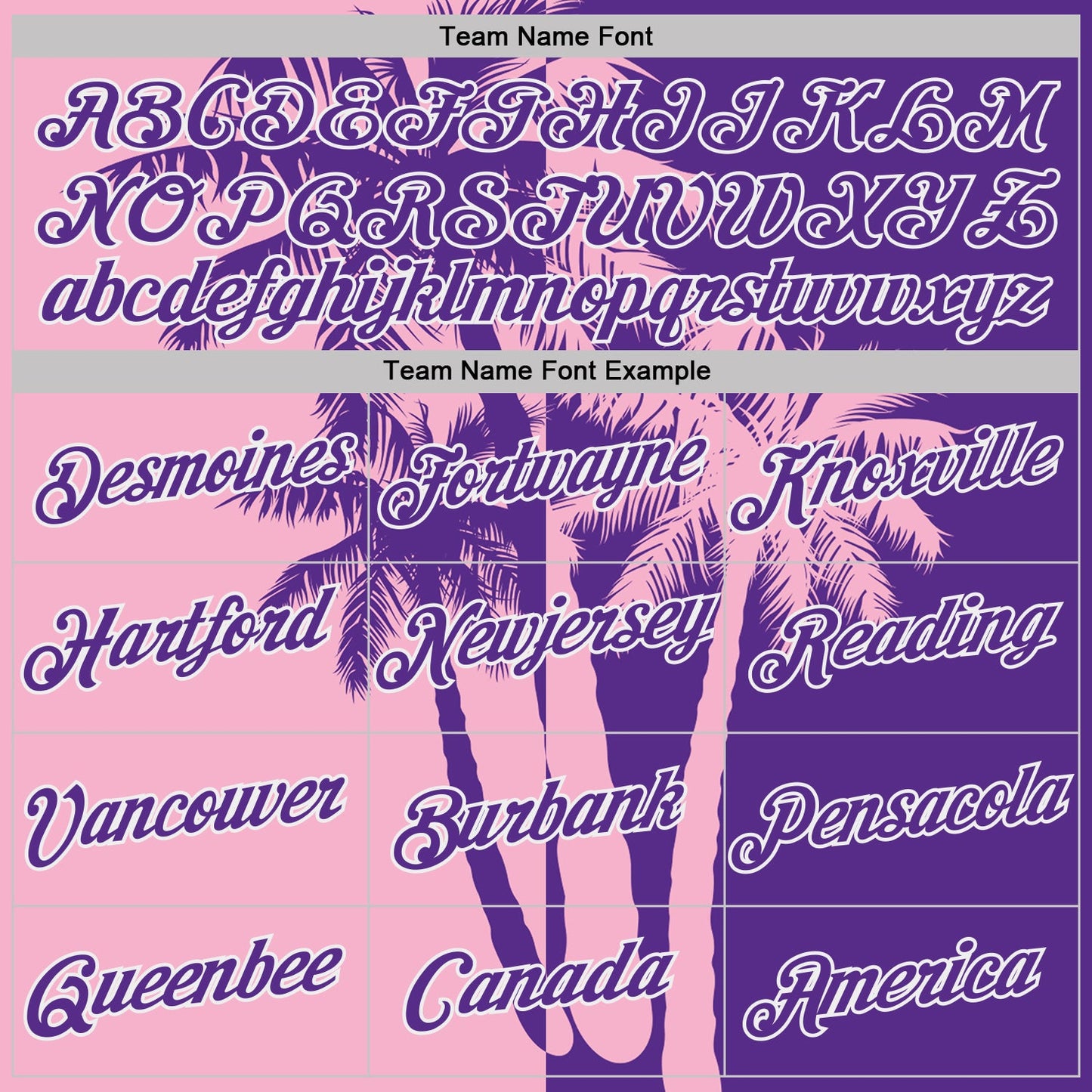 Custom Purple Light Pink-White Hawaii Tropical Coastal Palm Trees Performance T-Shirt view 3