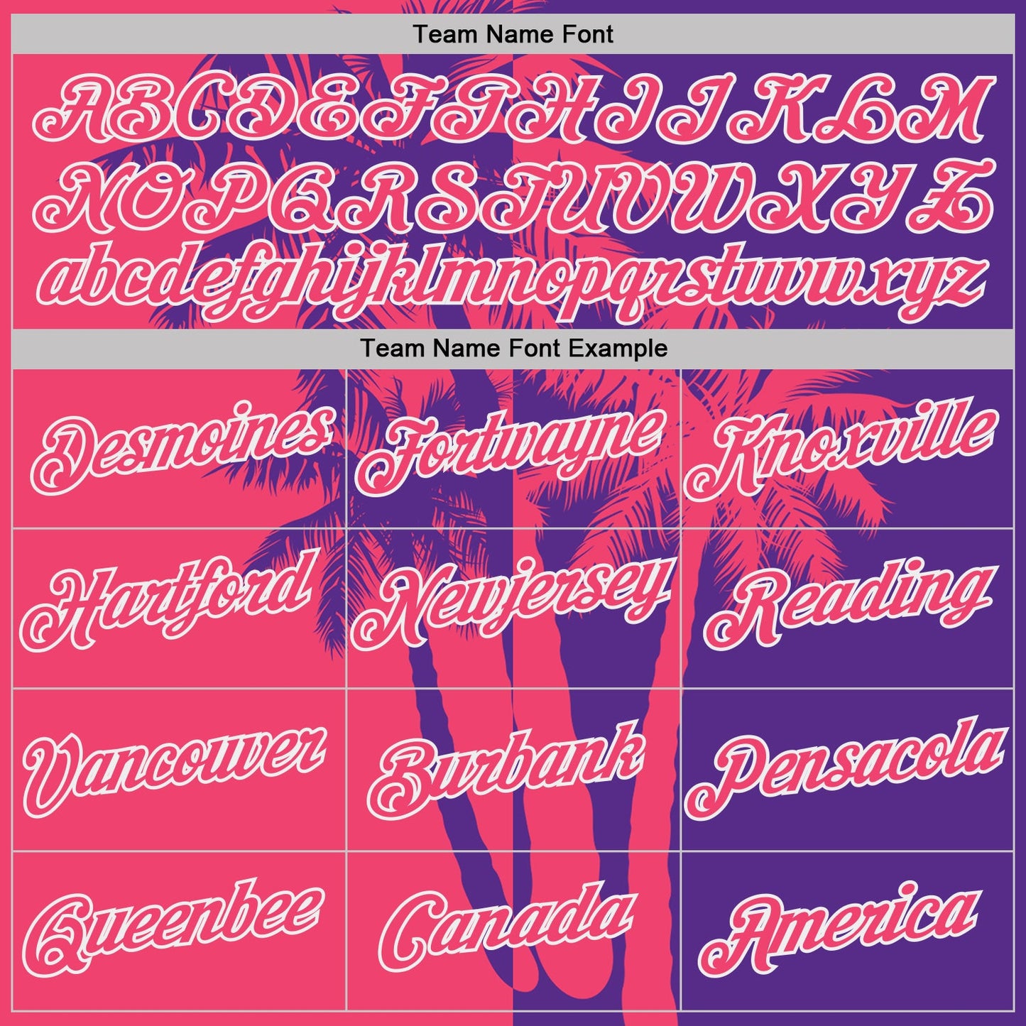 Custom Purple Neon Pink-White Hawaii Tropical Coastal Palm Trees Performance T-Shirt view 3