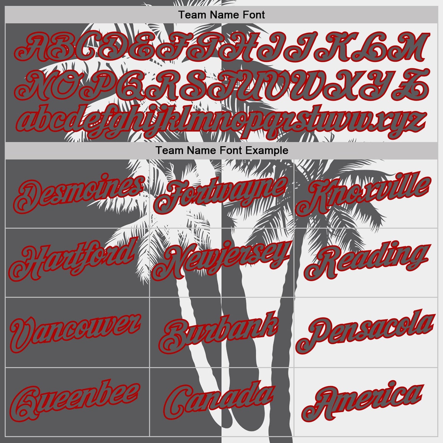 Custom White Steel Gray-Red Hawaii Tropical Coastal Palm Trees Performance T-Shirt view 3