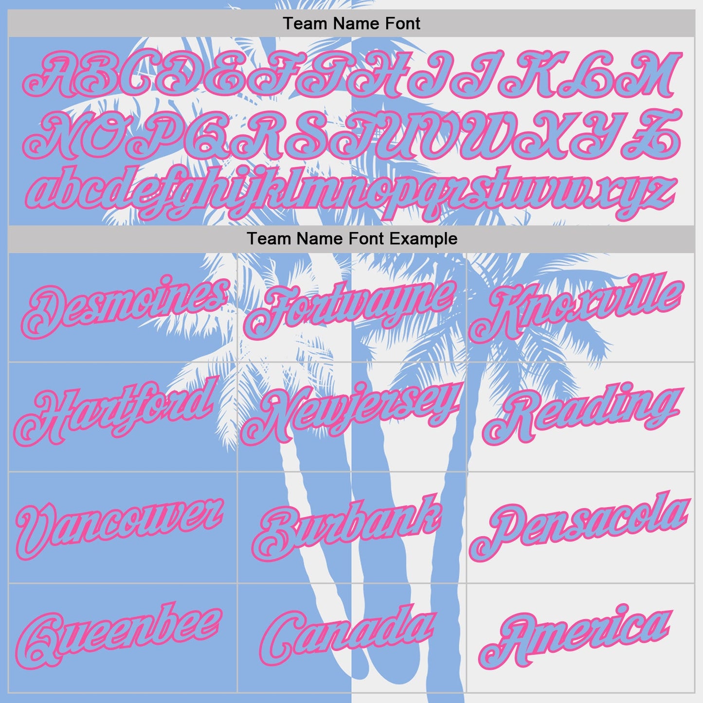 Custom White Light Blue-Pink Hawaii Tropical Coastal Palm Trees Performance T-Shirt view 3
