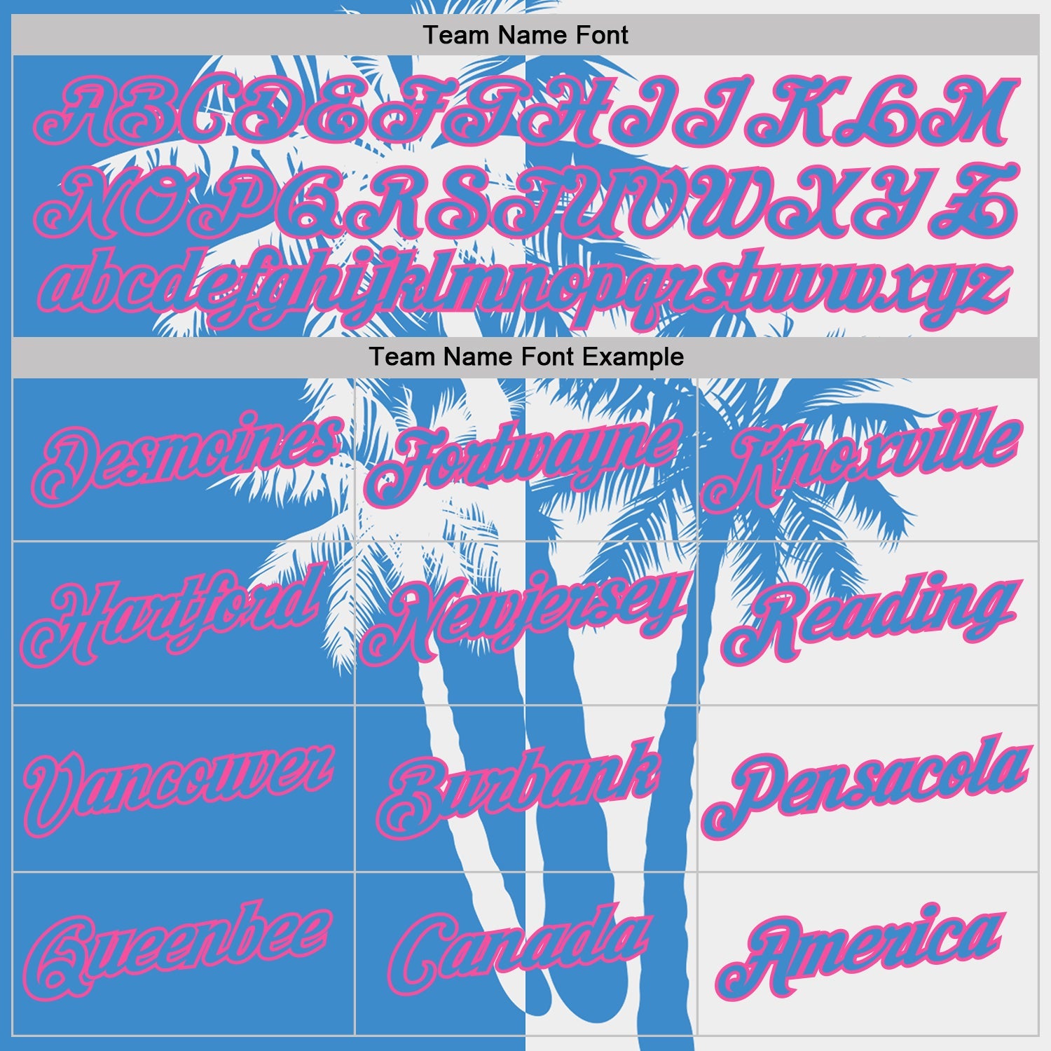 Custom White Powder Blue-Pink Hawaii Tropical Coastal Palm Trees Performance T-Shirt view 3