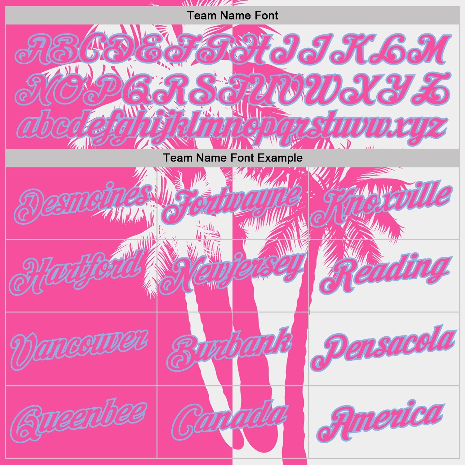 Custom White Pink-Light Blue Hawaii Tropical Coastal Palm Trees Performance T-Shirt view 3