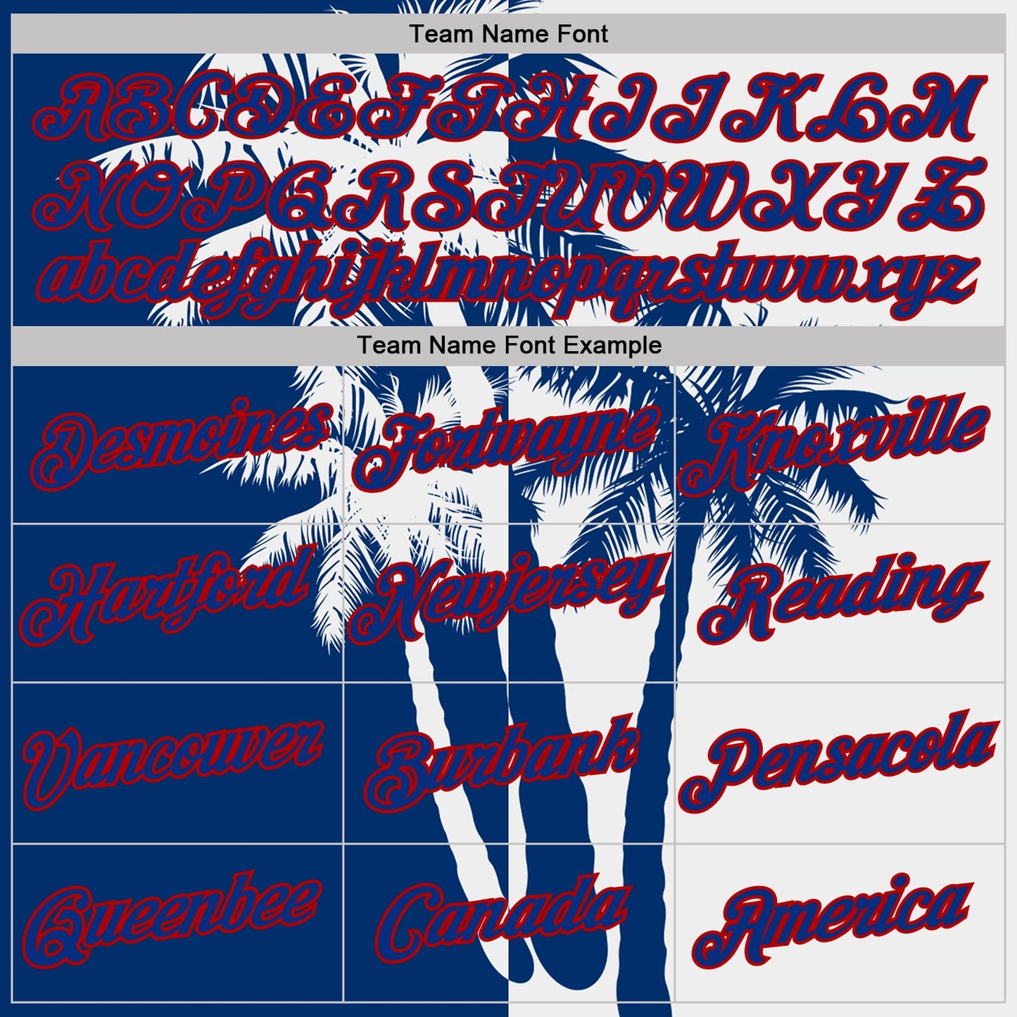 Custom White Royal-Red Hawaii Tropical Coastal Palm Trees Performance T-Shirt view 3