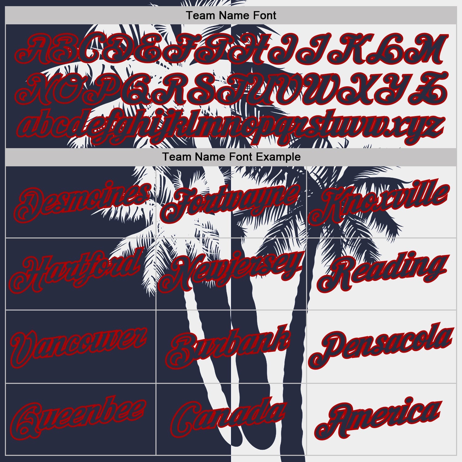 Custom White Navy-Red Hawaii Tropical Coastal Palm Trees Performance T-Shirt view 3