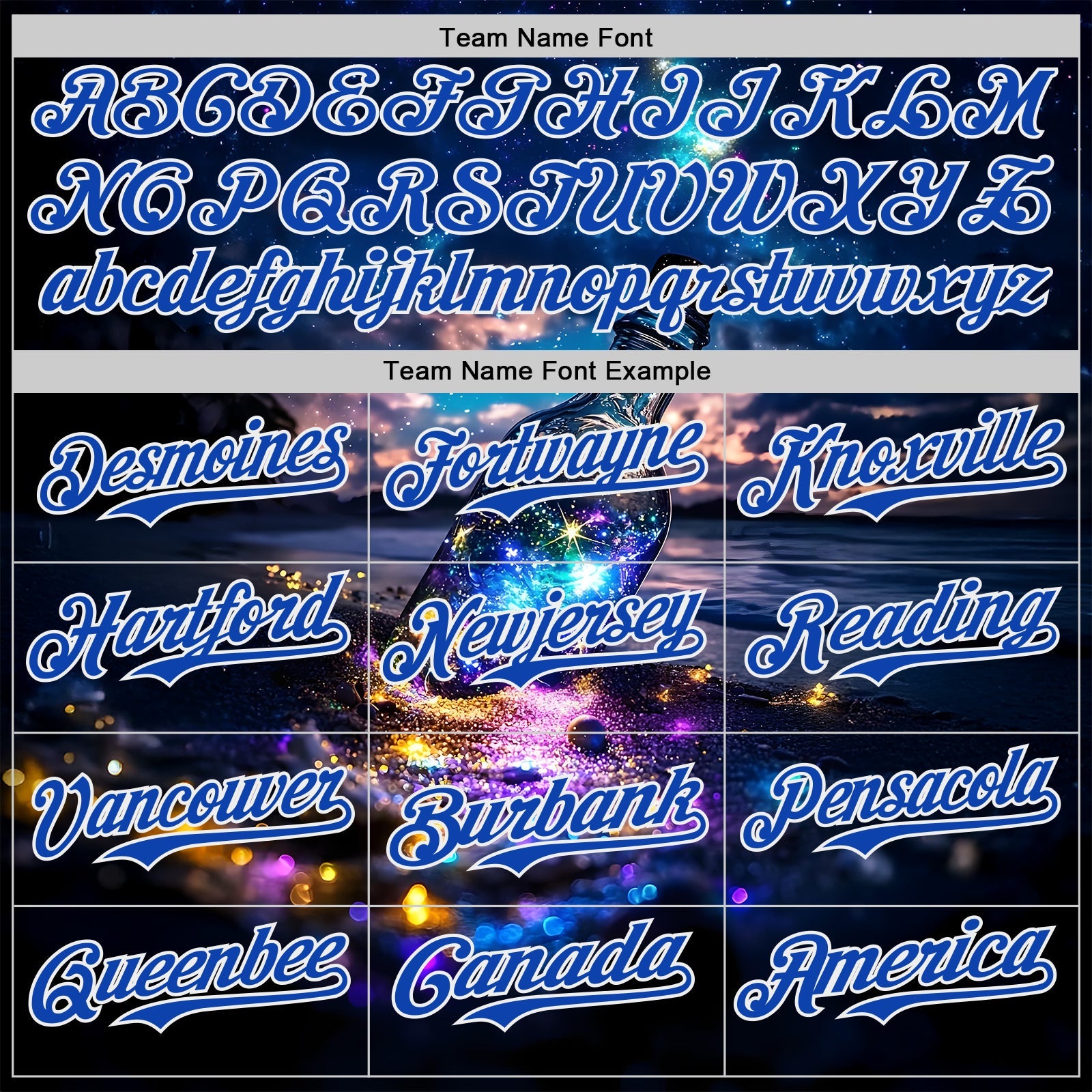 Custom Blue Thunder Blue-White Galaxy Star Authentic Baseball Jersey view 4