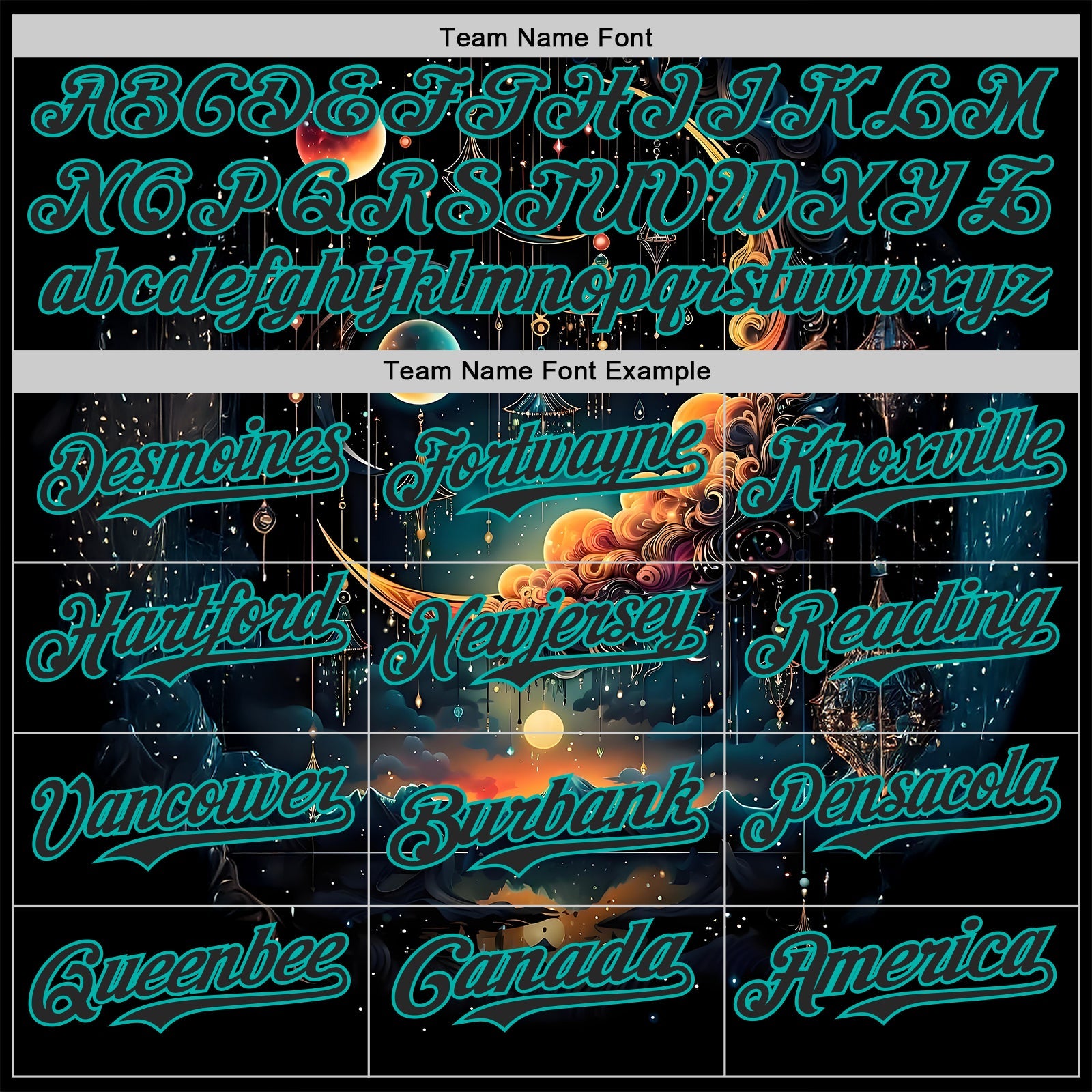 Custom Black-Aqua Galaxy Star Nebula Authentic Baseball Jersey view 4