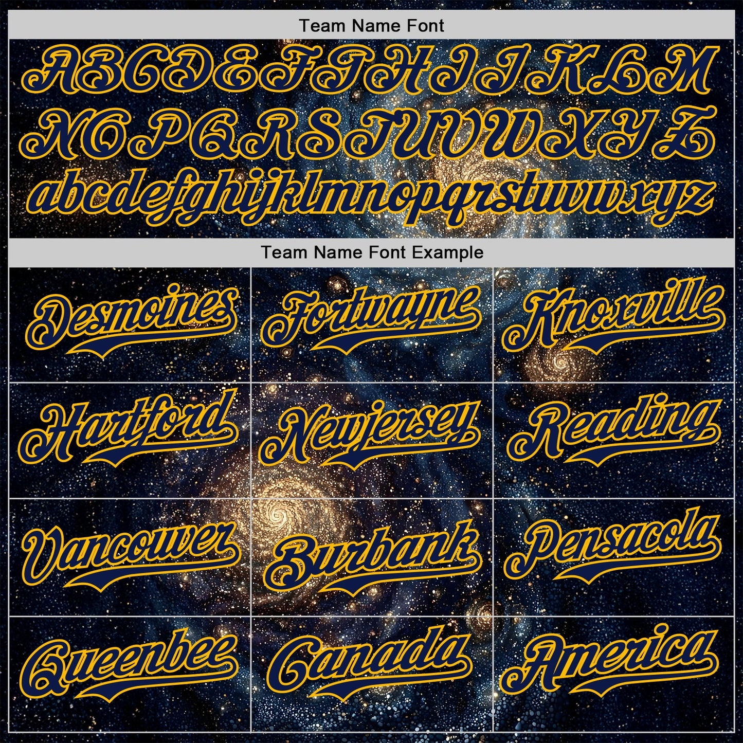 Custom Black Navy-Gold Galaxy Star Authentic Baseball Jersey view 4