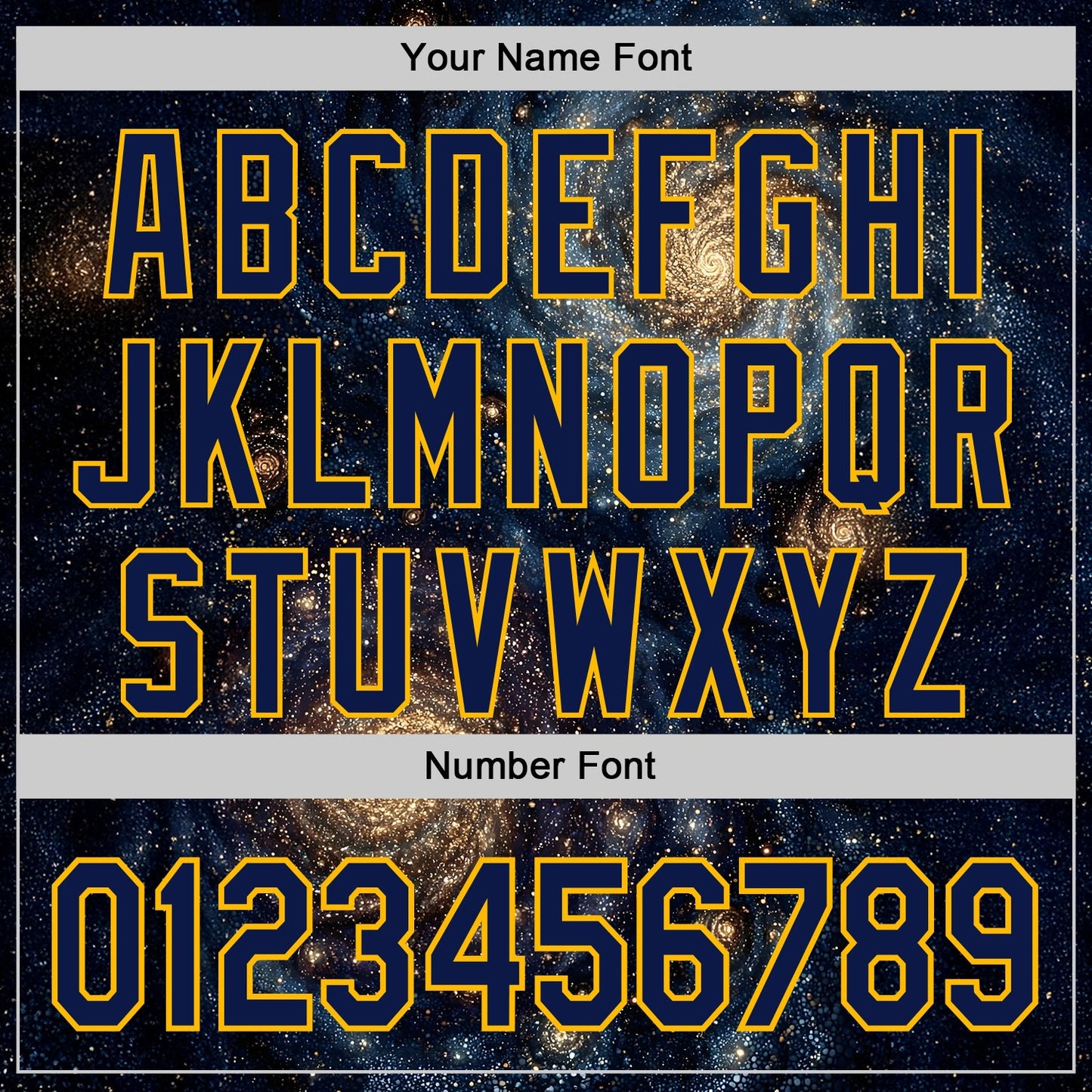 Custom Black Navy-Gold Galaxy Star Authentic Baseball Jersey view 5