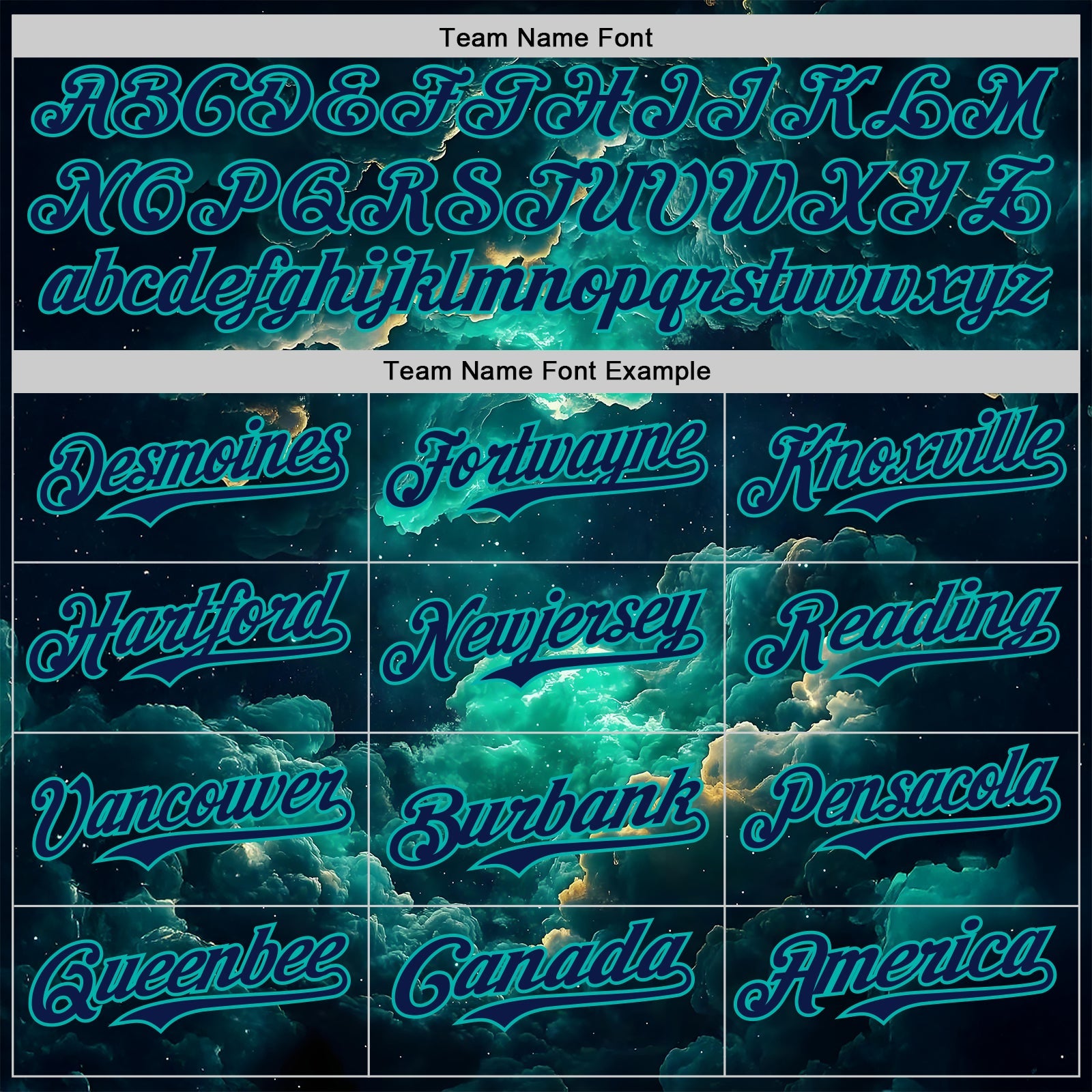 Custom Navy-Aqua Galaxy Star Nebula Authentic Baseball Jersey view 4
