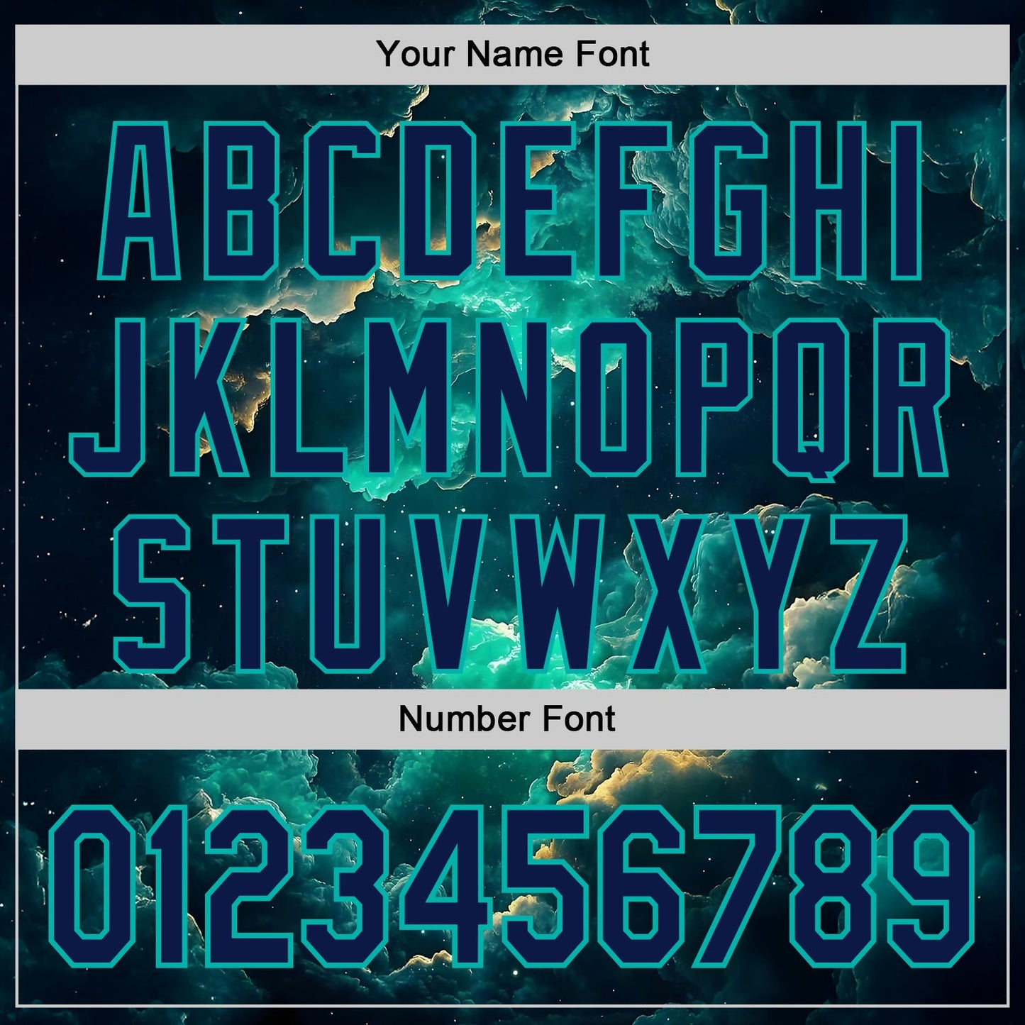 Custom Navy-Aqua Galaxy Star Nebula Authentic Baseball Jersey view 5