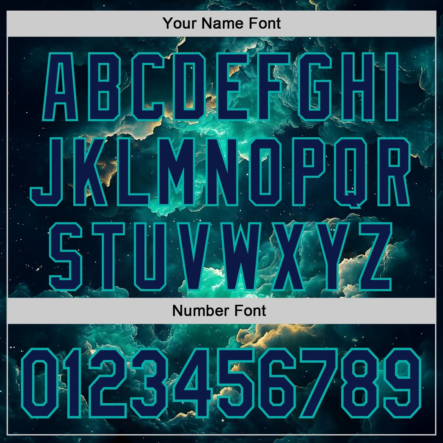 Custom Navy-Aqua Galaxy Star Nebula Authentic Baseball Jersey view 5
