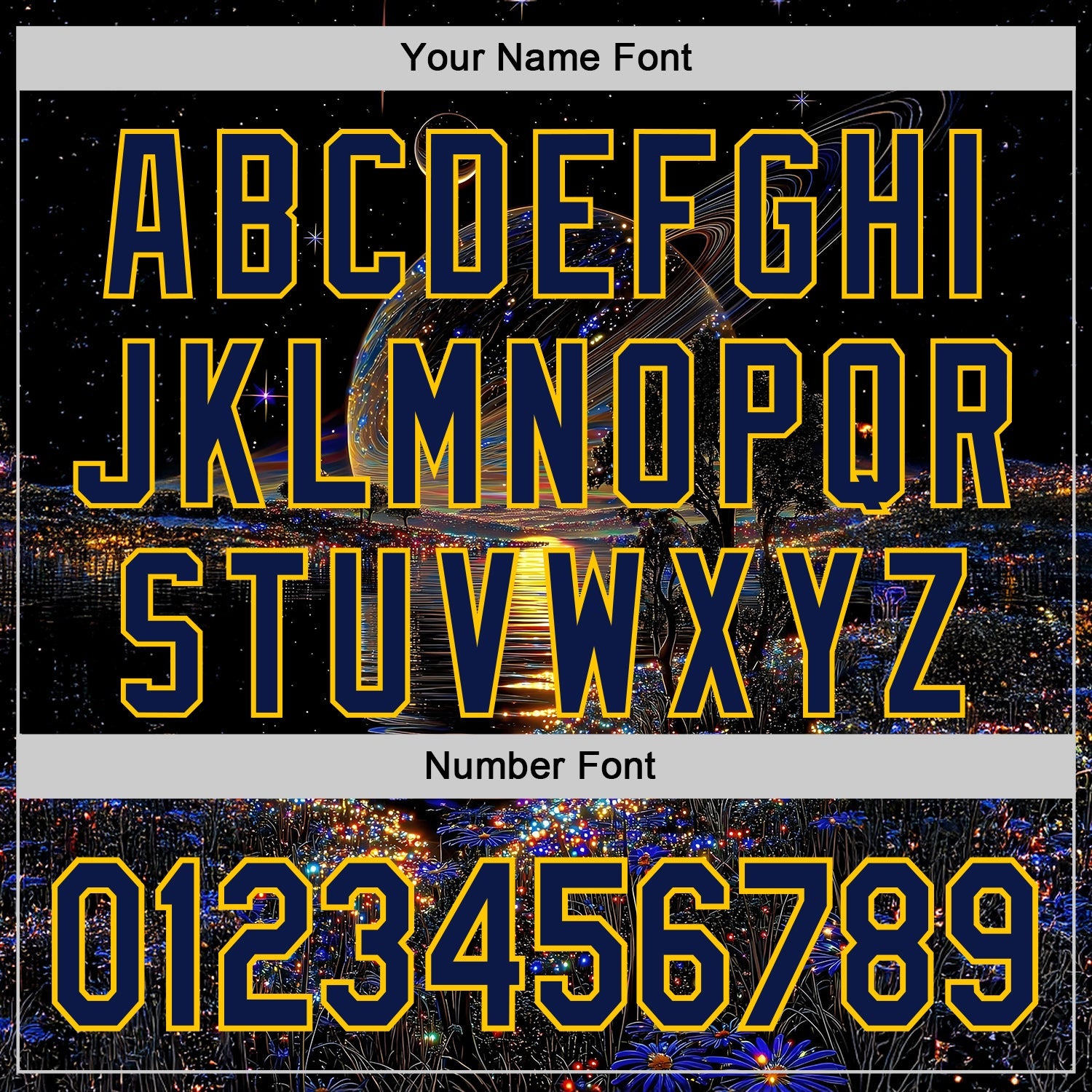Custom Black Navy-Yellow Galaxy Star Authentic Baseball Jersey view 5