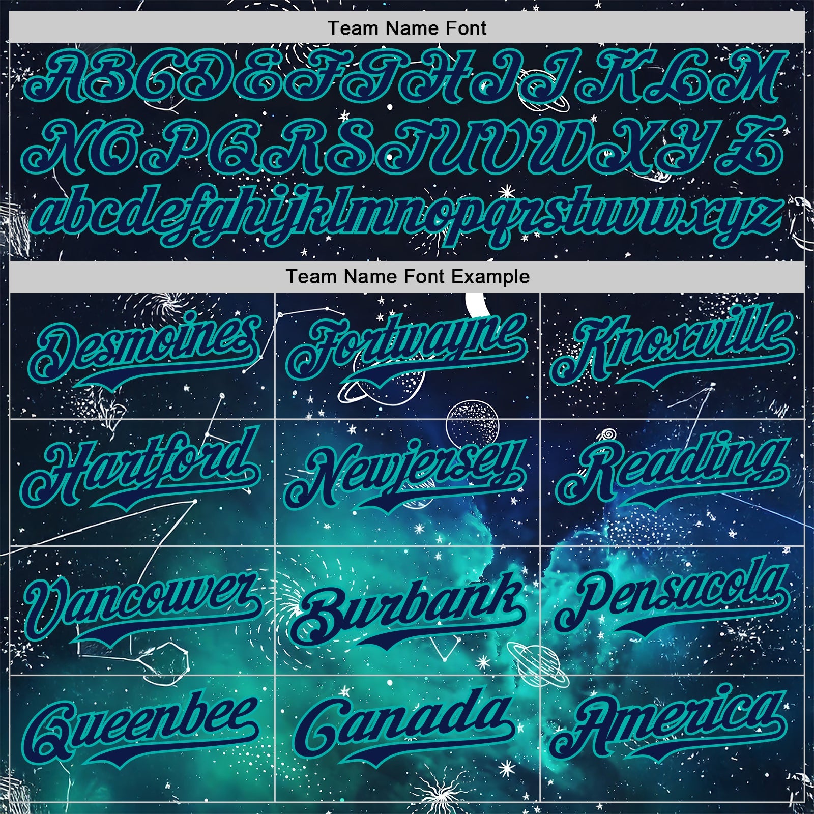 Custom Black Navy-Aqua Galaxy Star Authentic Baseball Jersey view 4