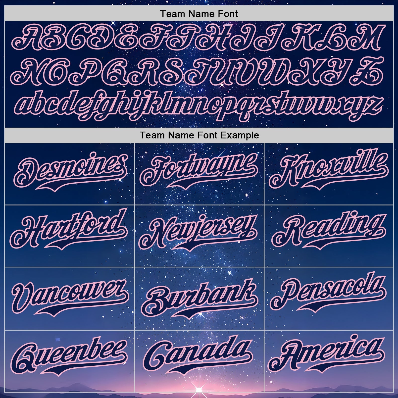 Custom Navy-Light Pink Galaxy Star Authentic Baseball Jersey view 4