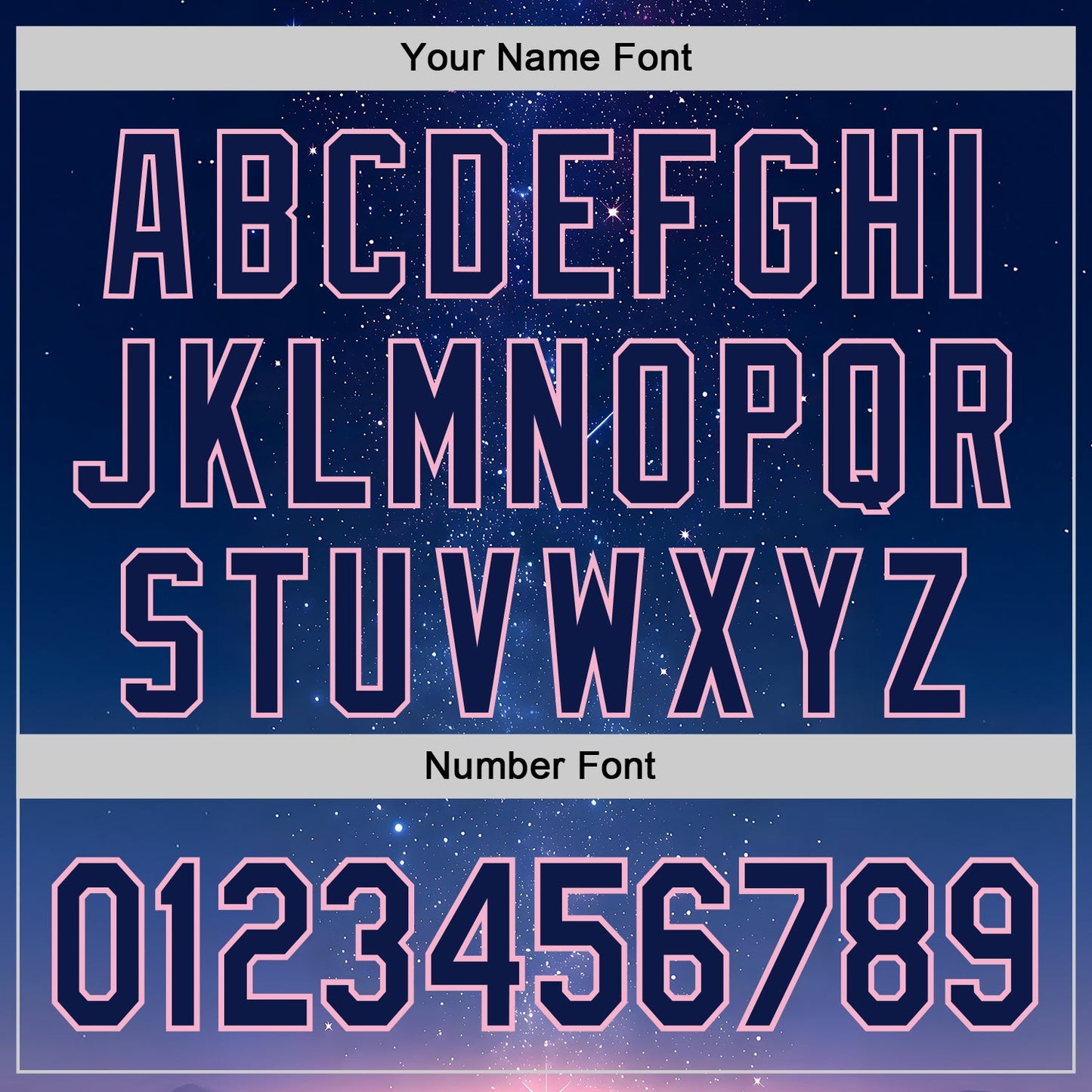 Custom Navy-Light Pink Galaxy Star Authentic Baseball Jersey view 5