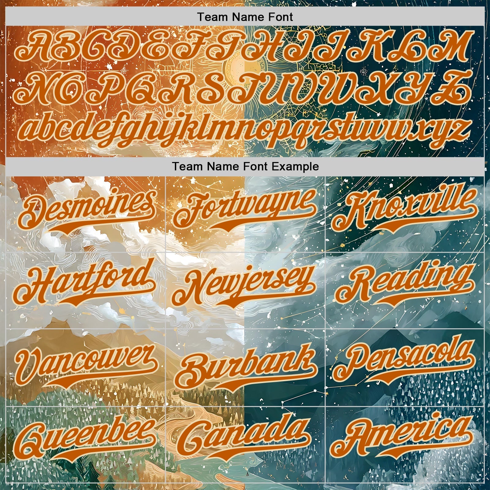 Custom Yellow Texas Orange Gray-Cream Galaxy Star Nebula Authentic Baseball Jersey view 4