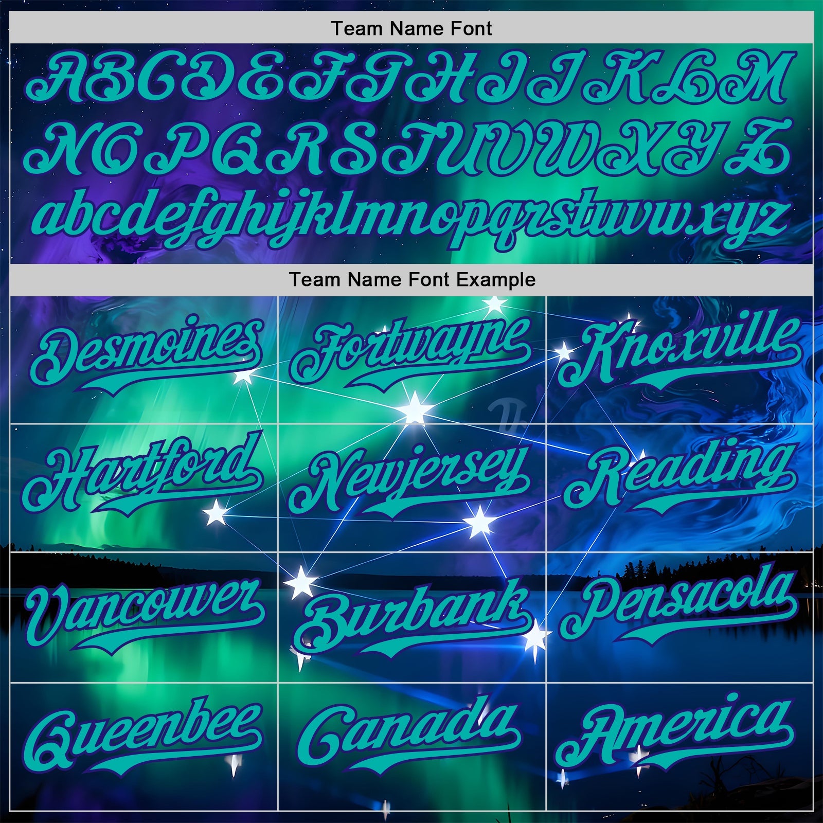 Custom Blue Aqua-Dark Purple Galaxy Star Authentic Baseball Jersey view 4