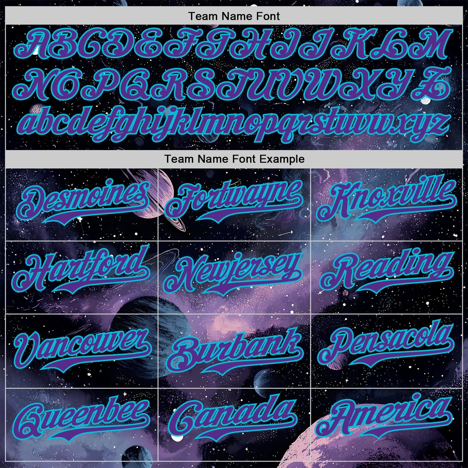 Custom Black Purple-Lakes Blue Galaxy Star Nebula Authentic Baseball Jersey view 4