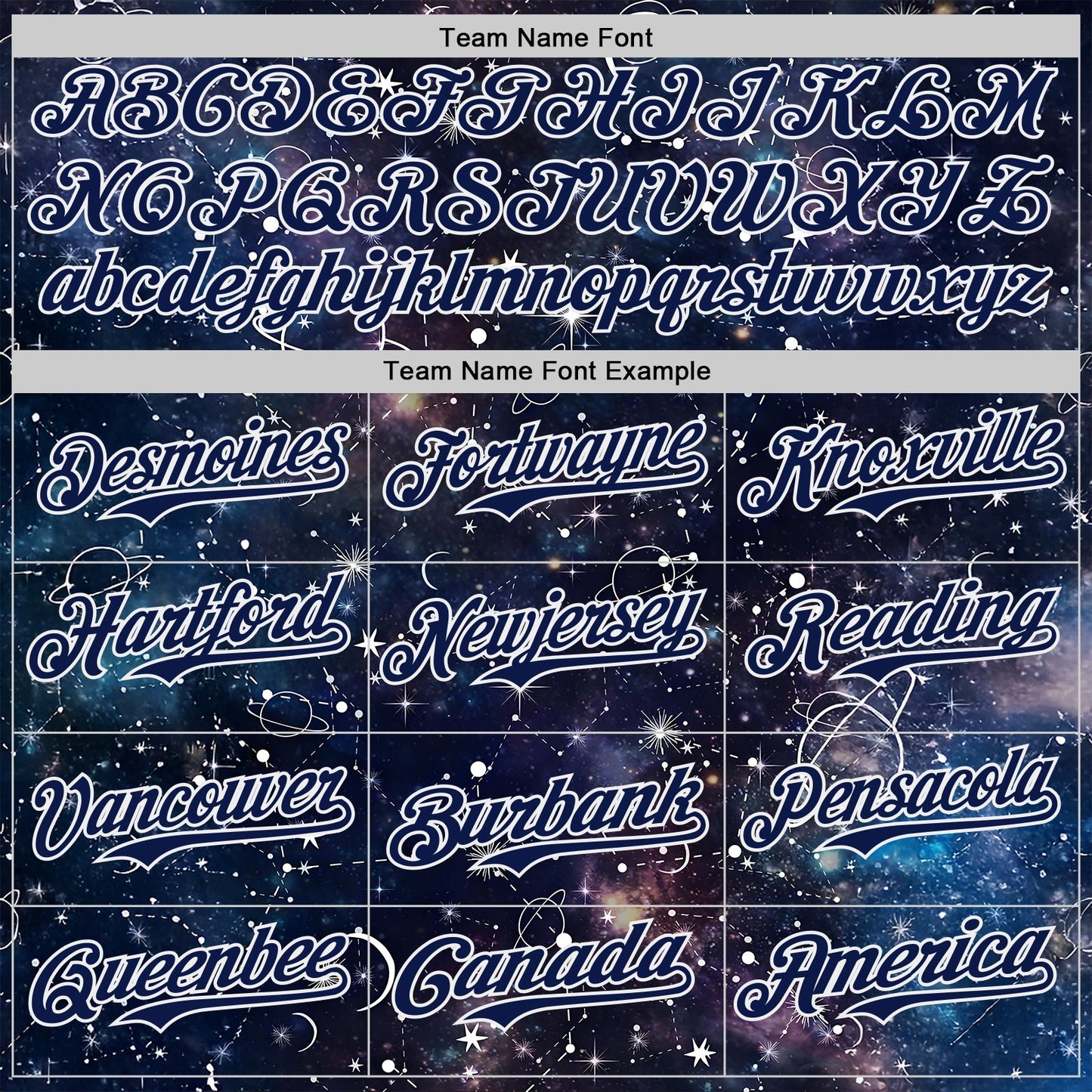 Custom Navy-White Galaxy Star Nebula Authentic Baseball Jersey view 4