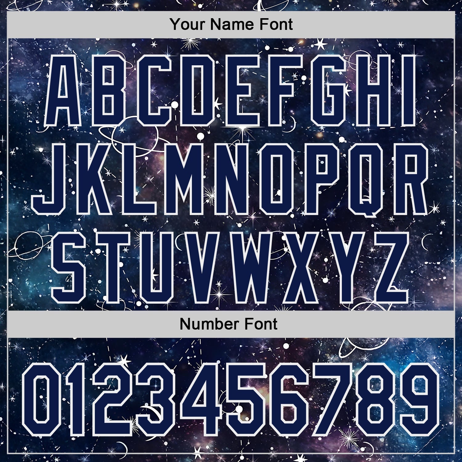 Custom Navy-White Galaxy Star Nebula Authentic Baseball Jersey view 5
