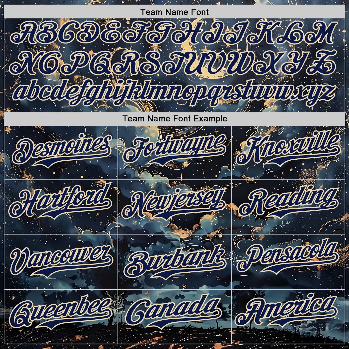 Custom Navy-Cream Galaxy Star Nebula Authentic Baseball Jersey view 4