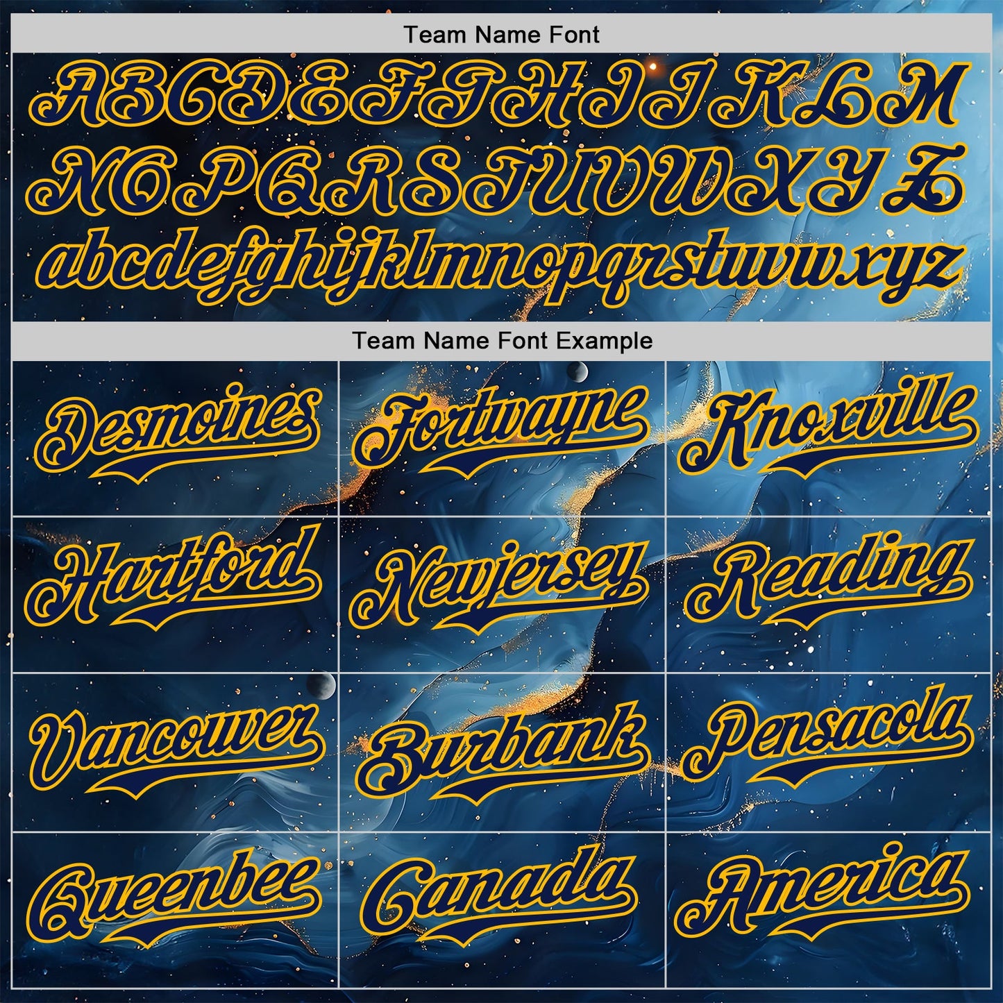Custom Black Navy-Gold Galaxy Star Nebula Authentic Baseball Jersey view 4