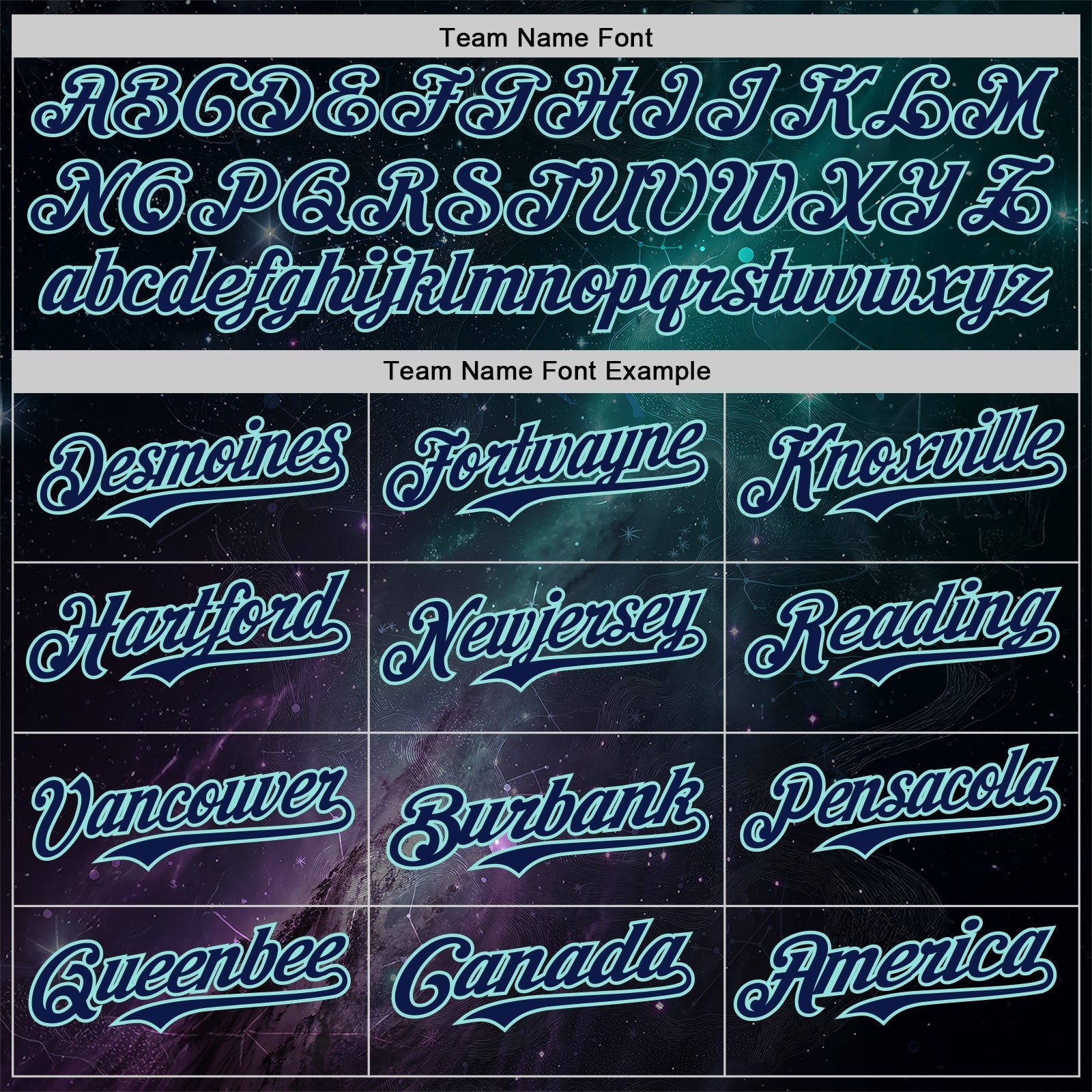 Custom Black Navy-Ice Blue Galaxy Star Nebula Authentic Baseball Jersey view 4