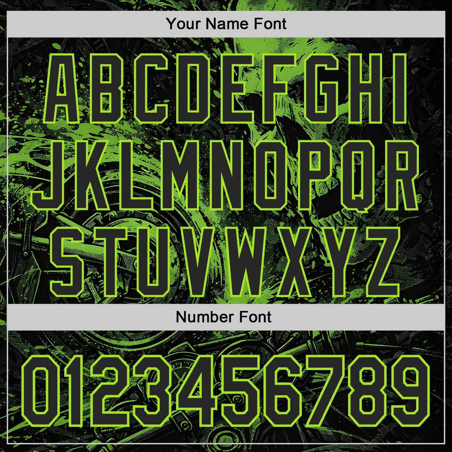Custom Black-Neon Green 3D Pattern Design Motorcycle Motocross Skull Authentic Baseball Jersey view 5