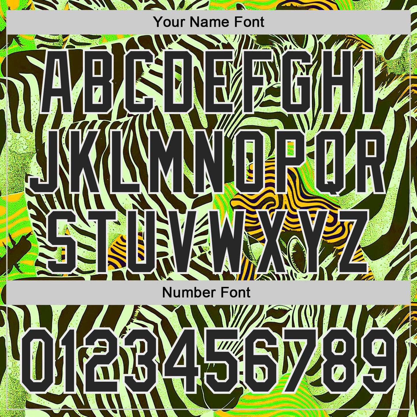 Custom Green Black-White Zebra Stripe Print Authentic Baseball Jersey view 5