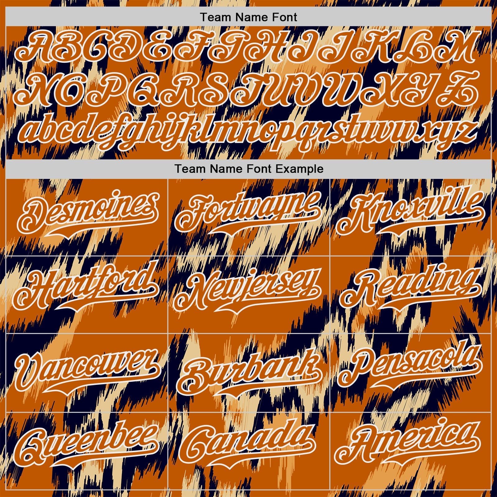 Custom Texas Orange Black-White Leopard Print Authentic Baseball Jersey view 4