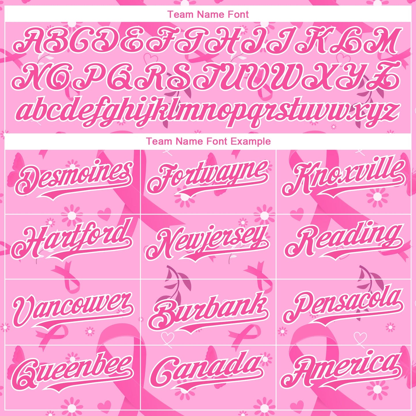 Custom Pink White 3D Pink Ribbon Breast Cancer Awareness Month Women Health Care Support Authentic Baseball Jersey view 4