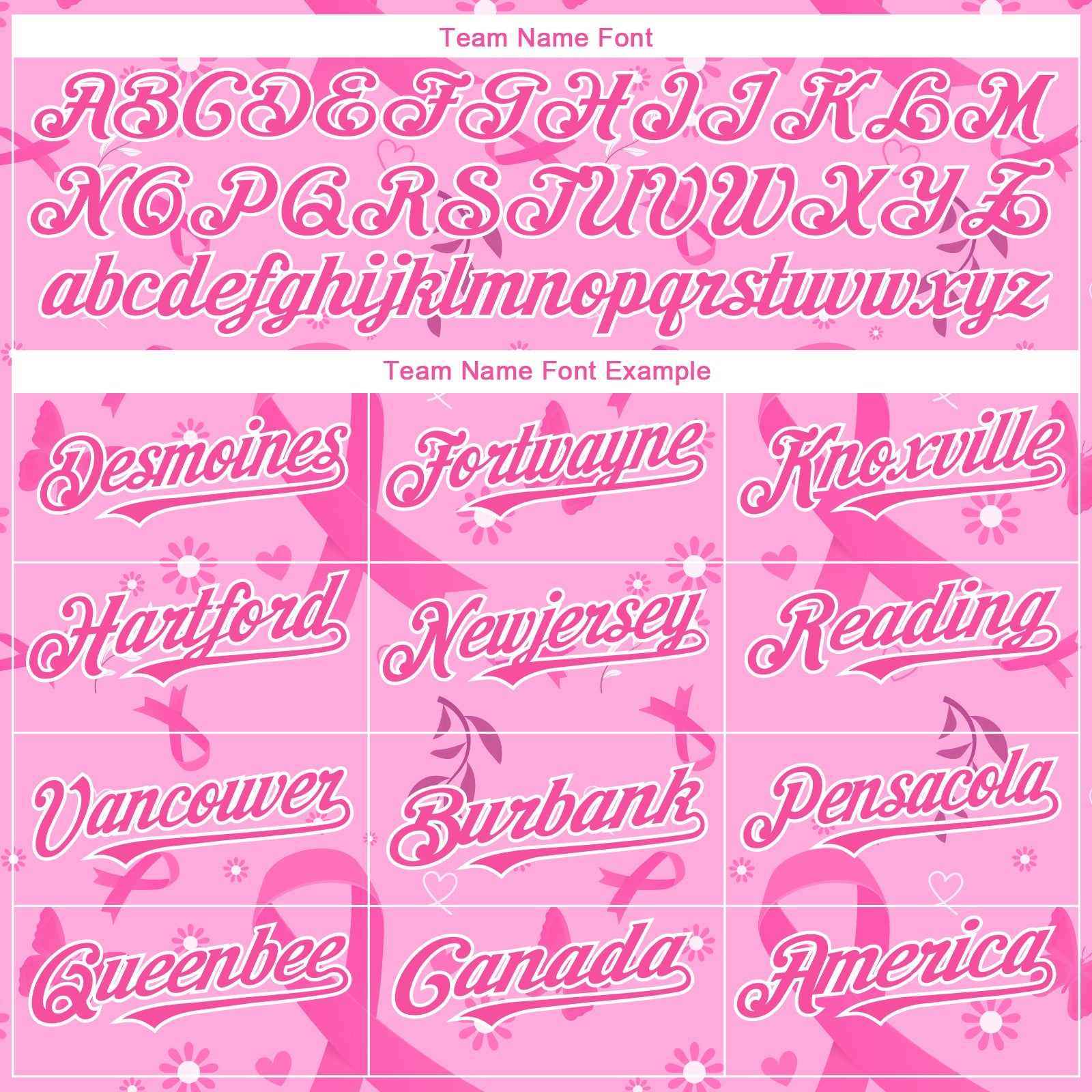 Custom Pink White 3D Pink Ribbon Breast Cancer Awareness Month Women Health Care Support Authentic Baseball Jersey view 4