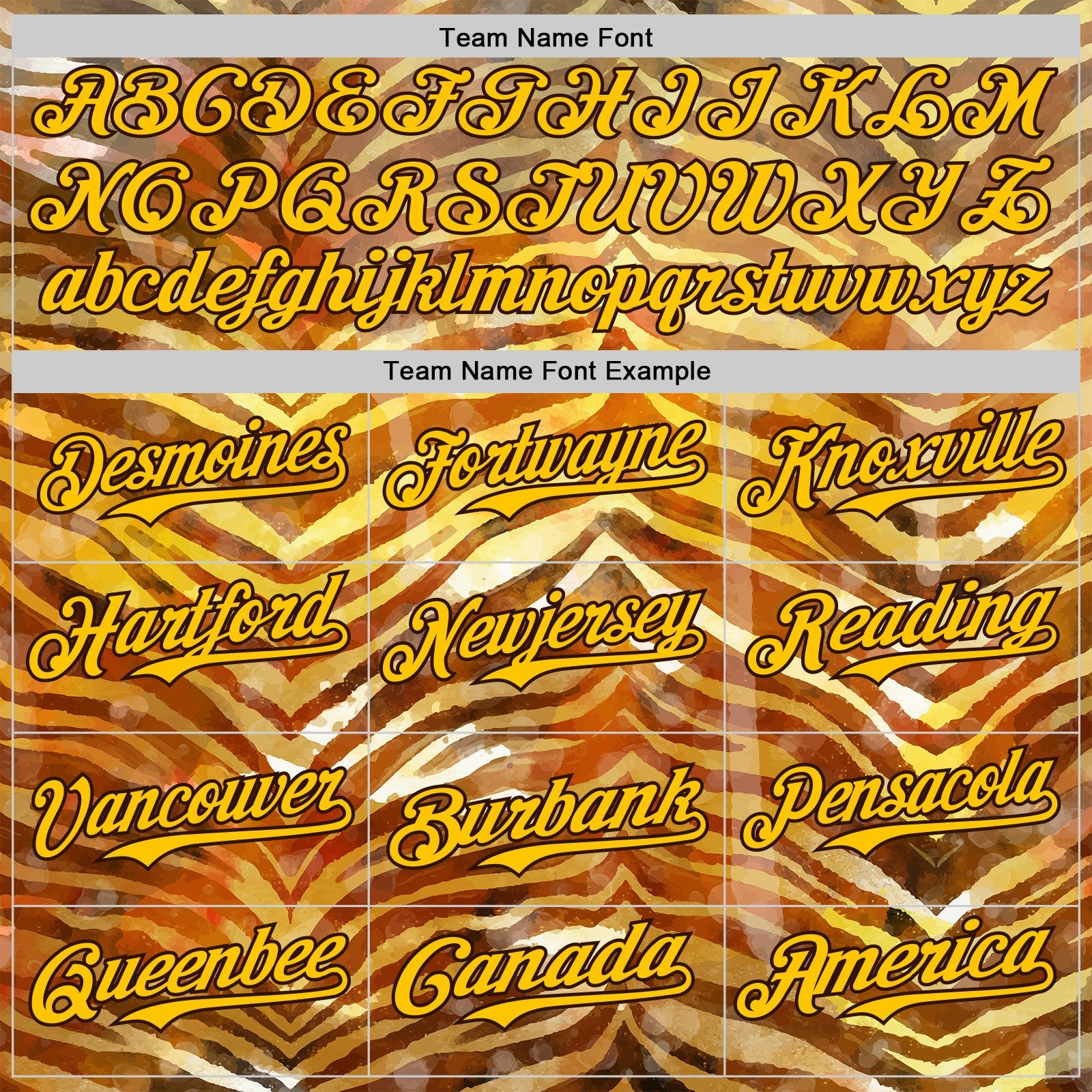 Custom Brown-Yellow Zebra Stripe Print Authentic Baseball Jersey view 4
