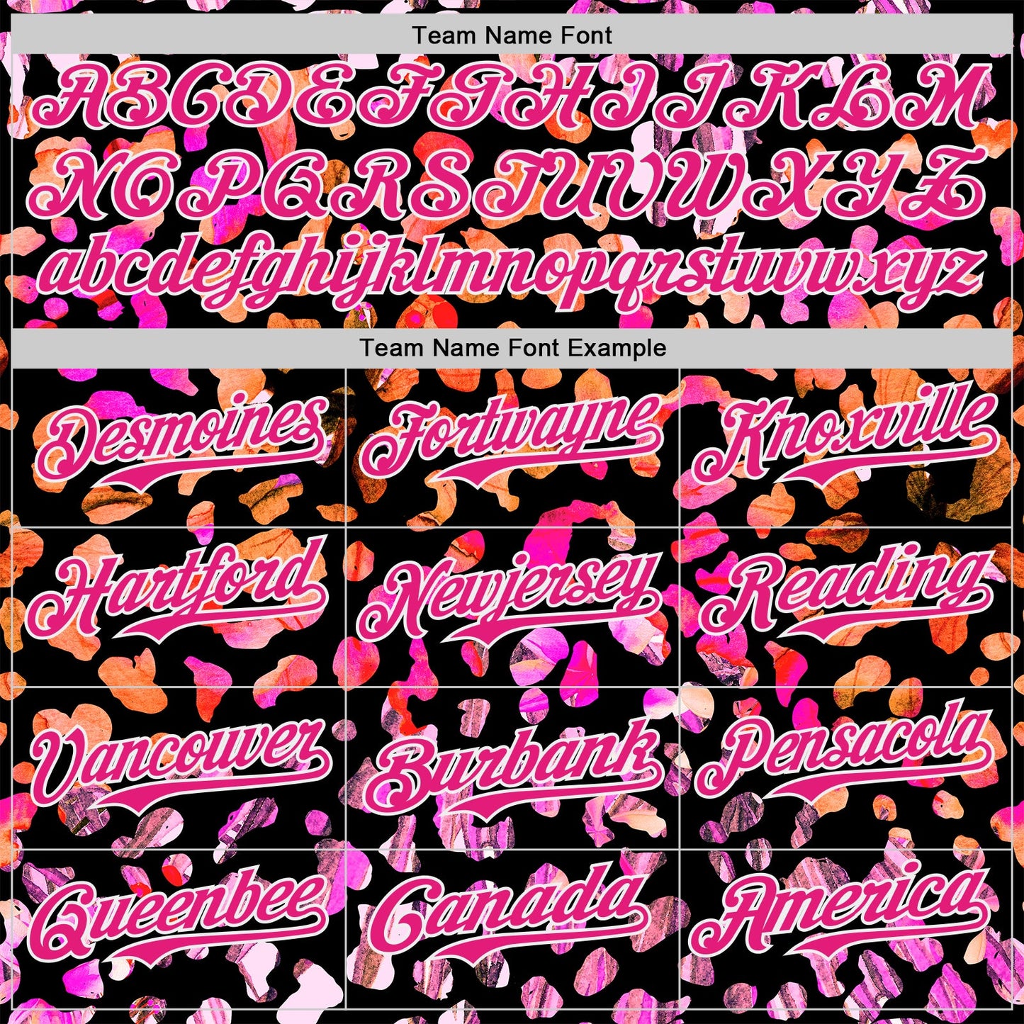 Custom Black Hot Pink-White Leopard Print Authentic Baseball Jersey view 4