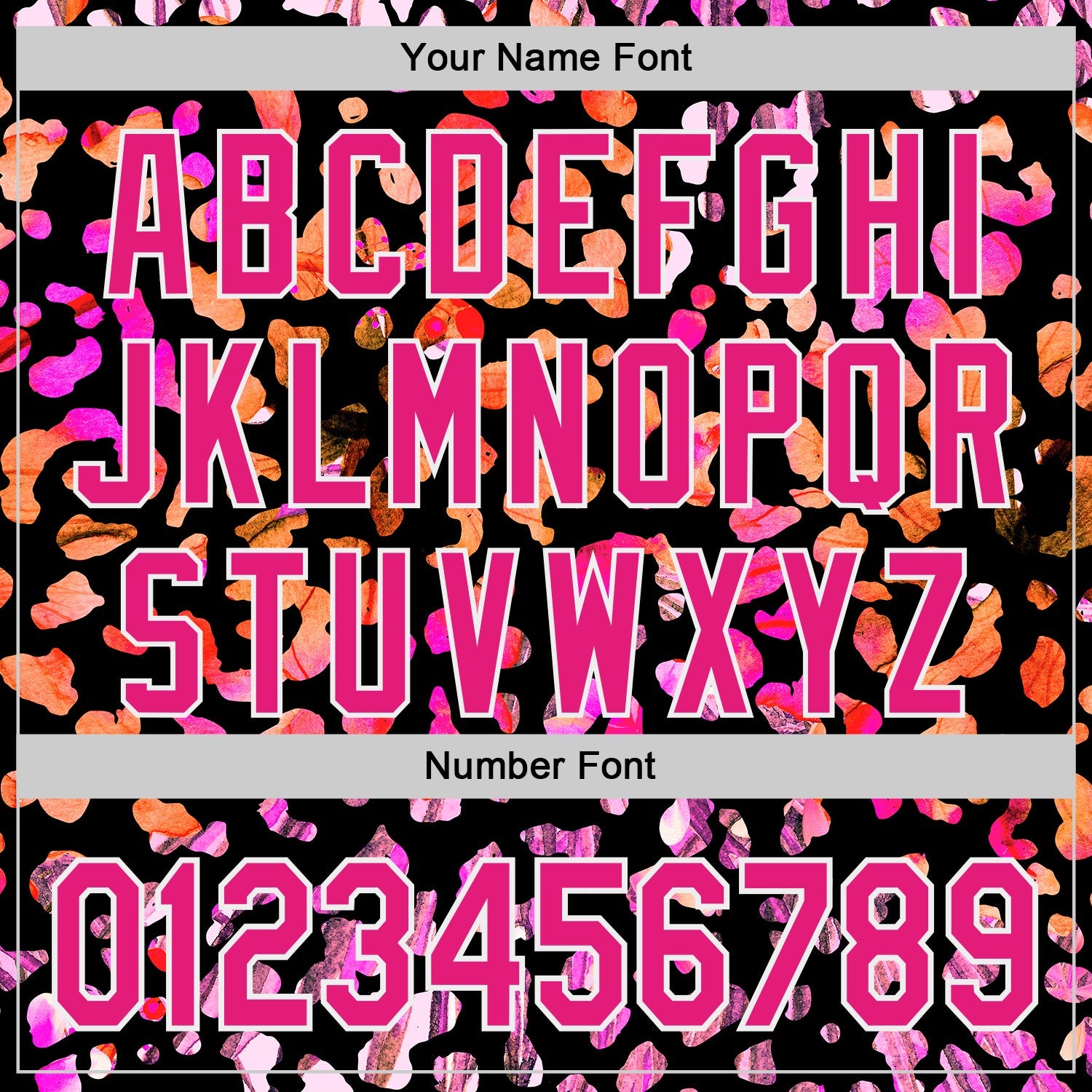 Custom Black Hot Pink-White Leopard Print Authentic Baseball Jersey view 5