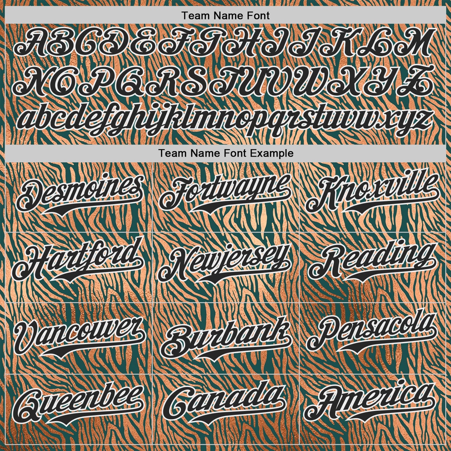 Custom Brown Black Green-White Zebra Stripe Print Authentic Baseball Jersey view 4