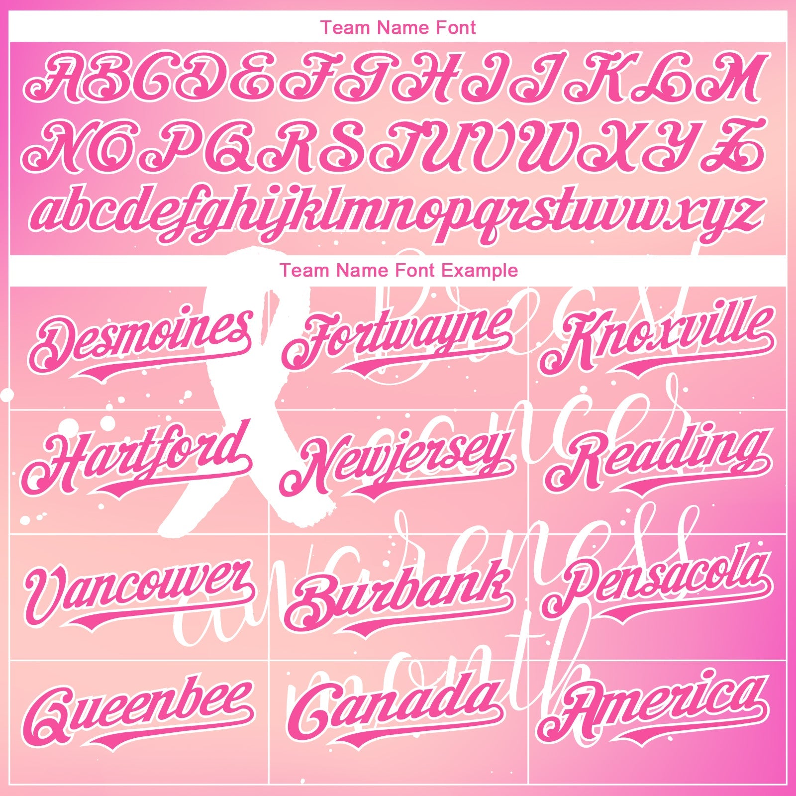 Custom Pink White 3D Pink Ribbon Breast Cancer Awareness Month Women Health Care Support Authentic Baseball Jersey view 4