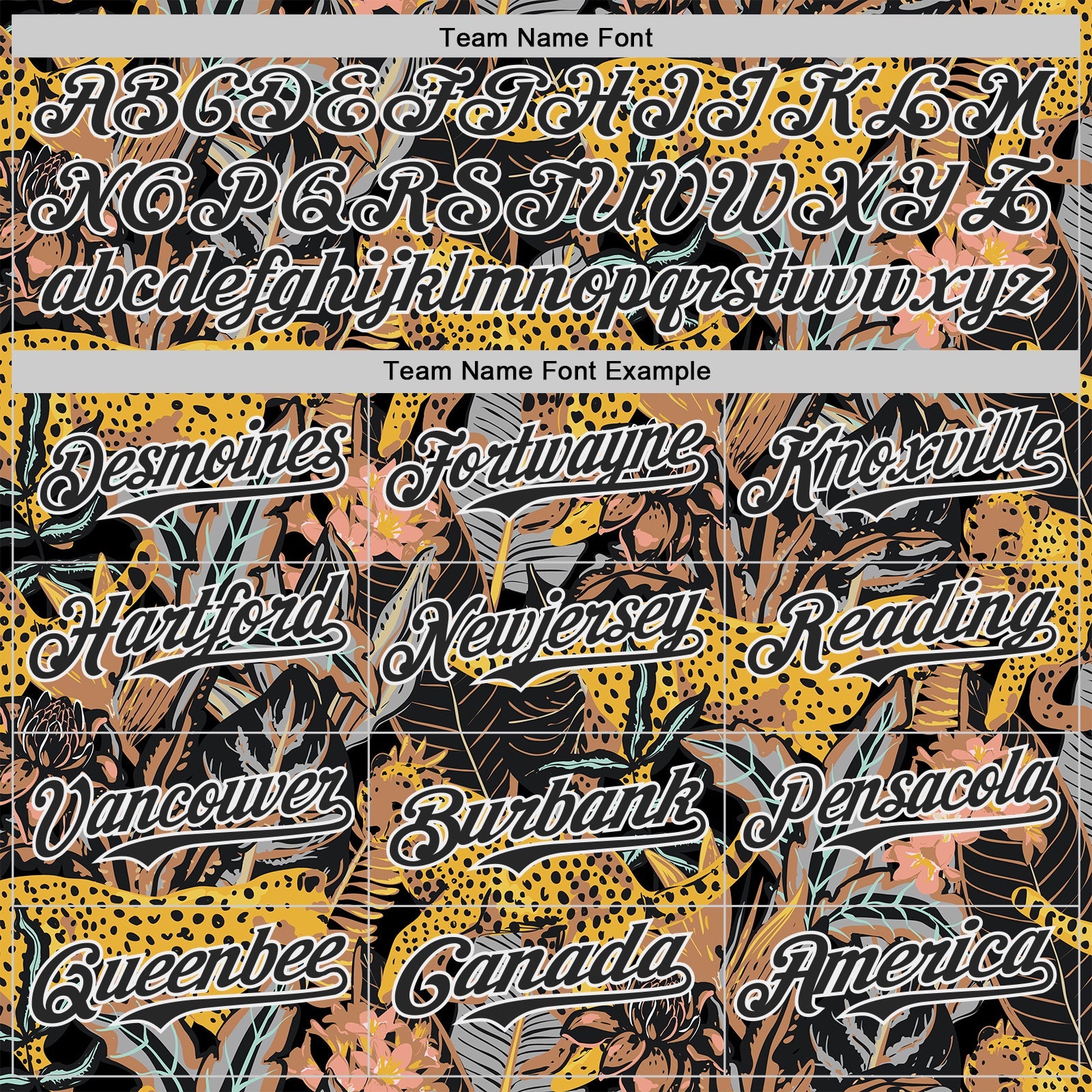 Custom Black-White Leopard Print Tropical Jungle Authentic Baseball Jersey view 4