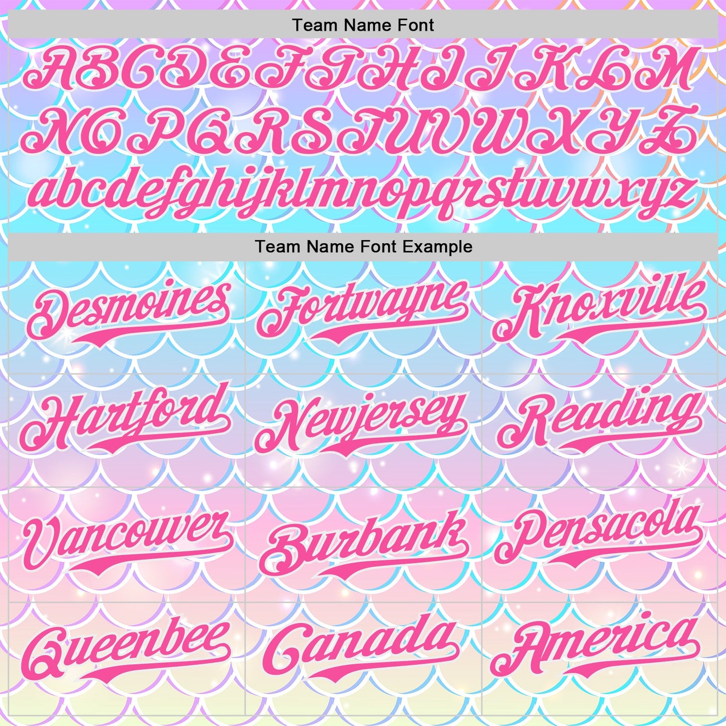 Custom Purple Pink Blue-White Mermaid Skin Authentic Baseball Jersey view 4