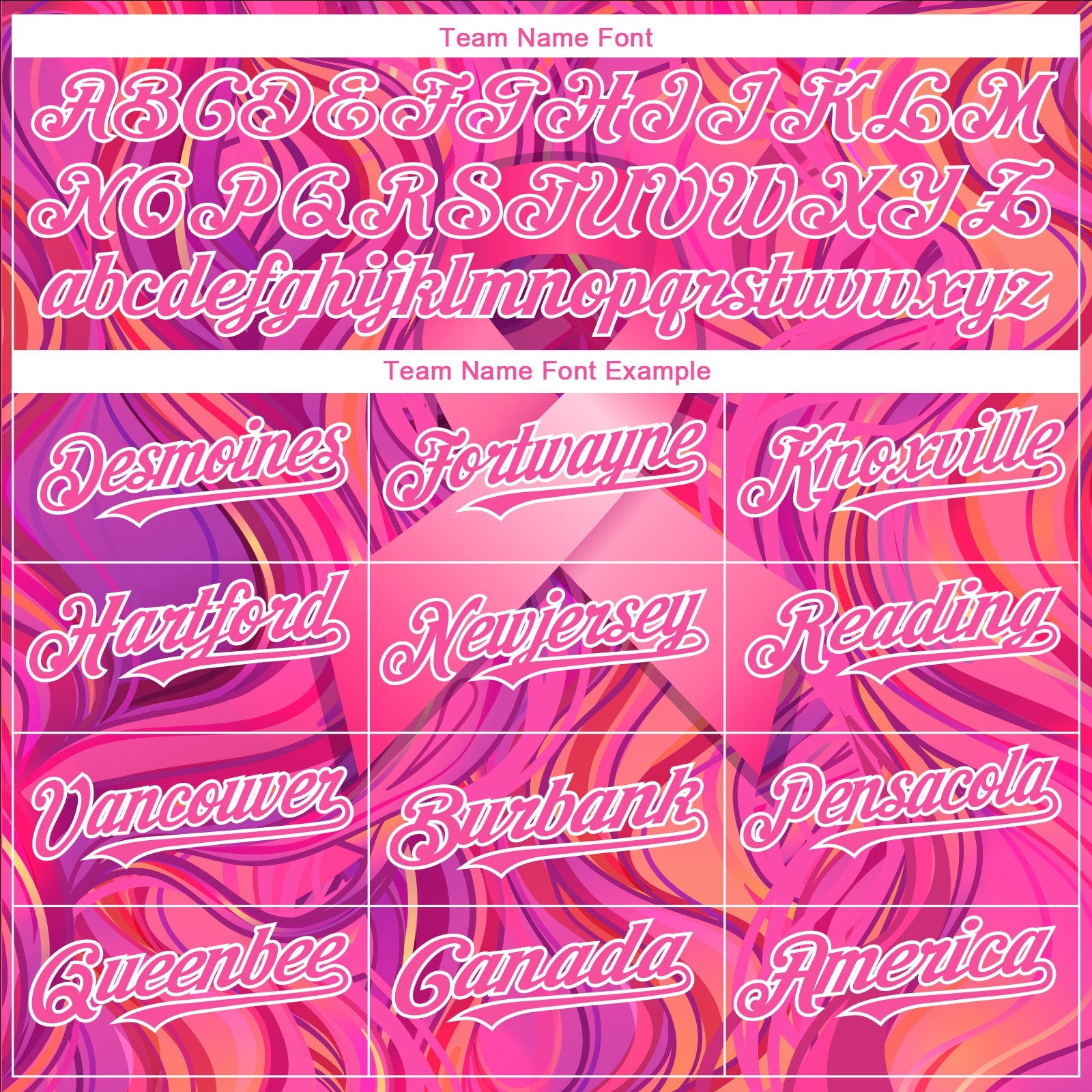 Custom Pink White 3D Pink Ribbon Breast Cancer Awareness Month Women Health Care Support Authentic Baseball Jersey view 4