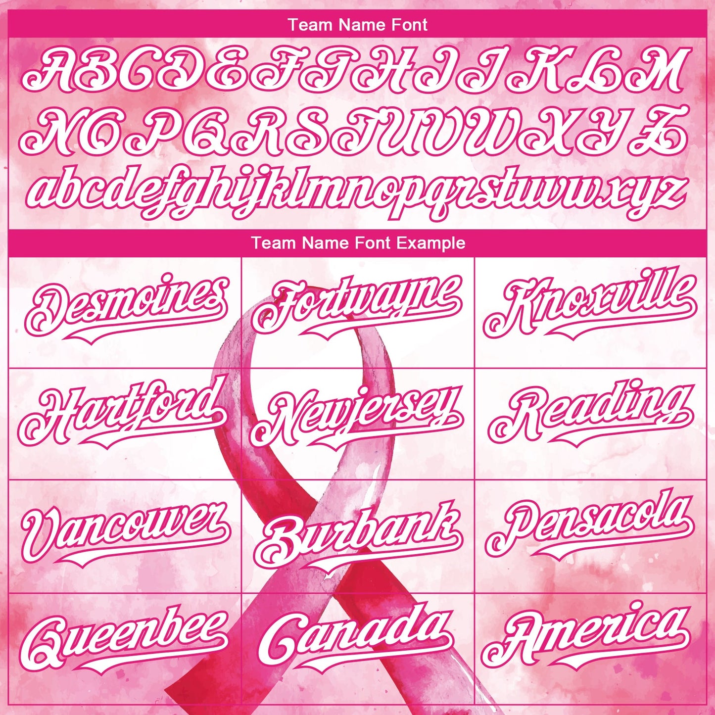 Custom Pink White-Hot Pink 3D Pink Ribbon Breast Cancer Awareness Month Women Health Care Support Authentic Baseball Jersey view 4