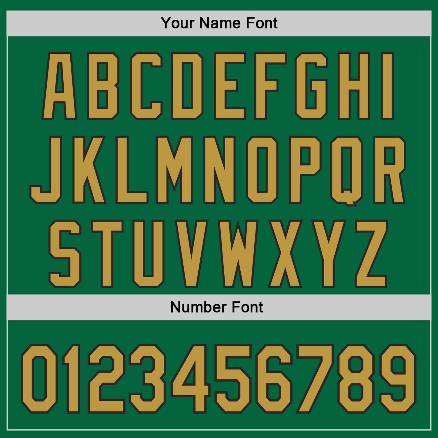 Custom Kelly Green Old Gold-Black Classic Color Block Side Panel Stripe Authentic Baseball Jersey view 5