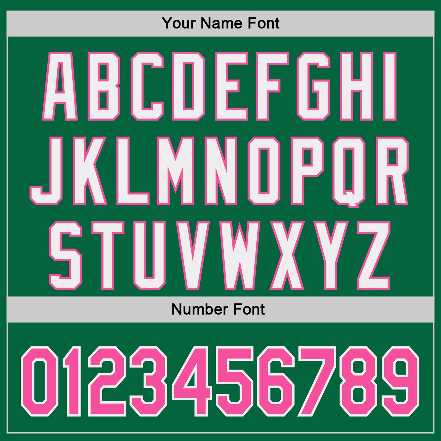 Custom Kelly Green Pink-White Classic Color Block Side Panel Stripe Authentic Baseball Jersey view 5