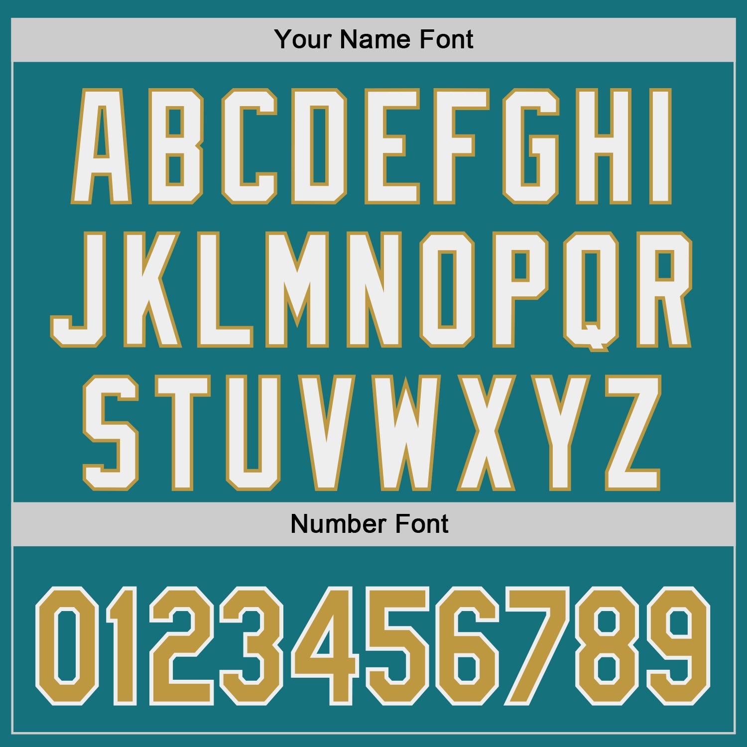 Custom Teal Old Gold-White Classic Color Block Side Panel Stripe Authentic Baseball Jersey view 5