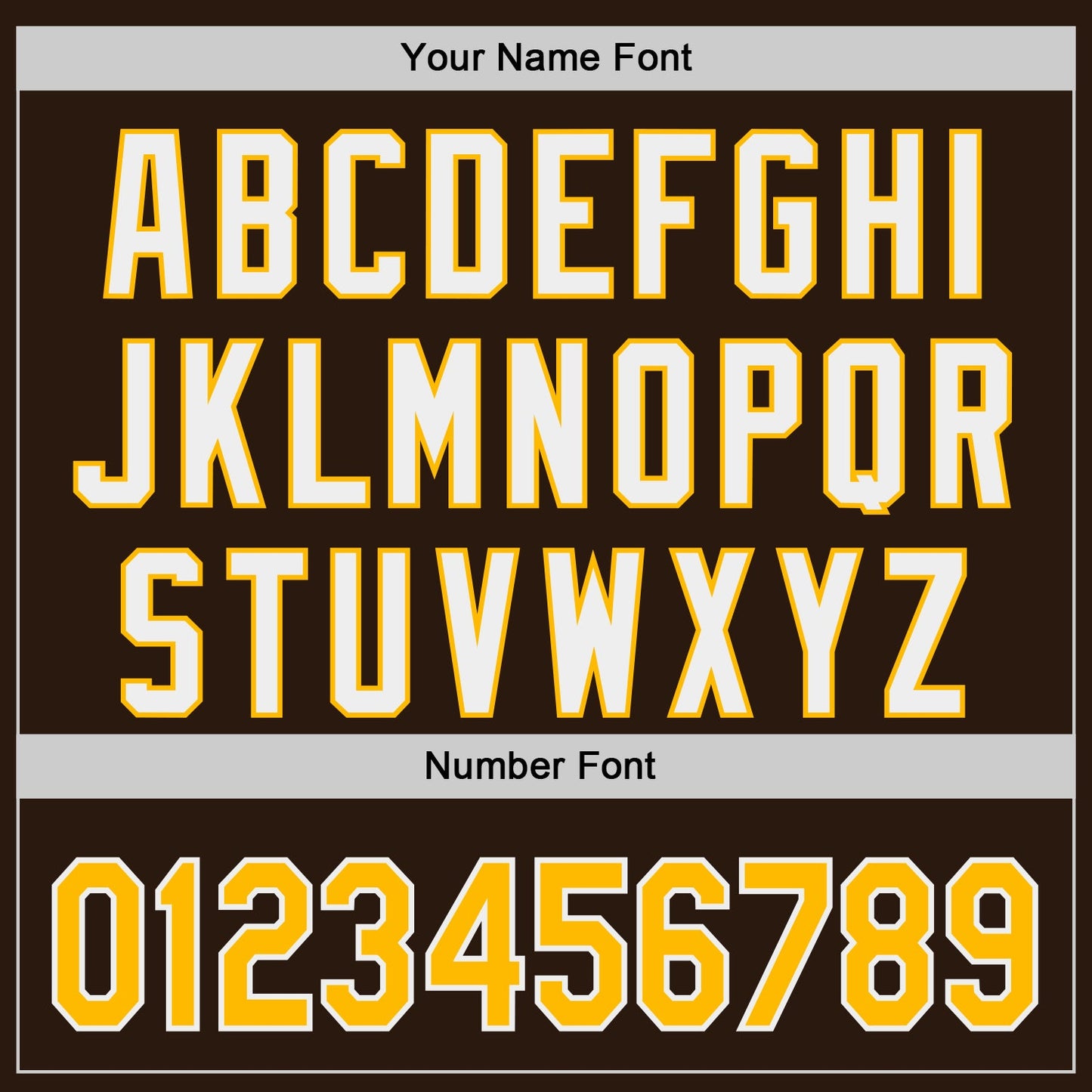 Custom Brown Gold-White Classic Color Block Side Panel Stripe Authentic Baseball Jersey view 5