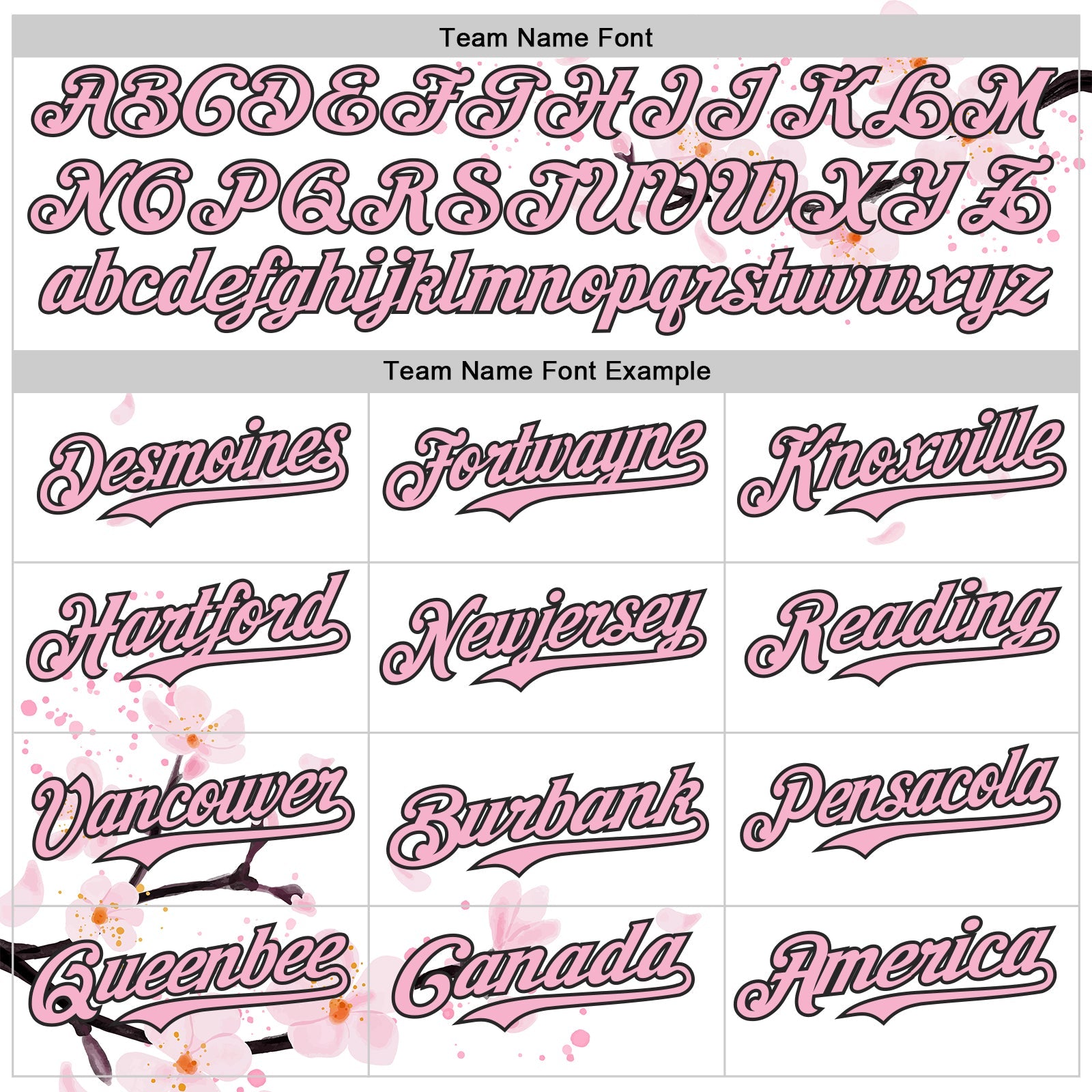 Custom White Light Pink-Black Cherry Blossoms Sakura Authentic Baseball Jersey view 4